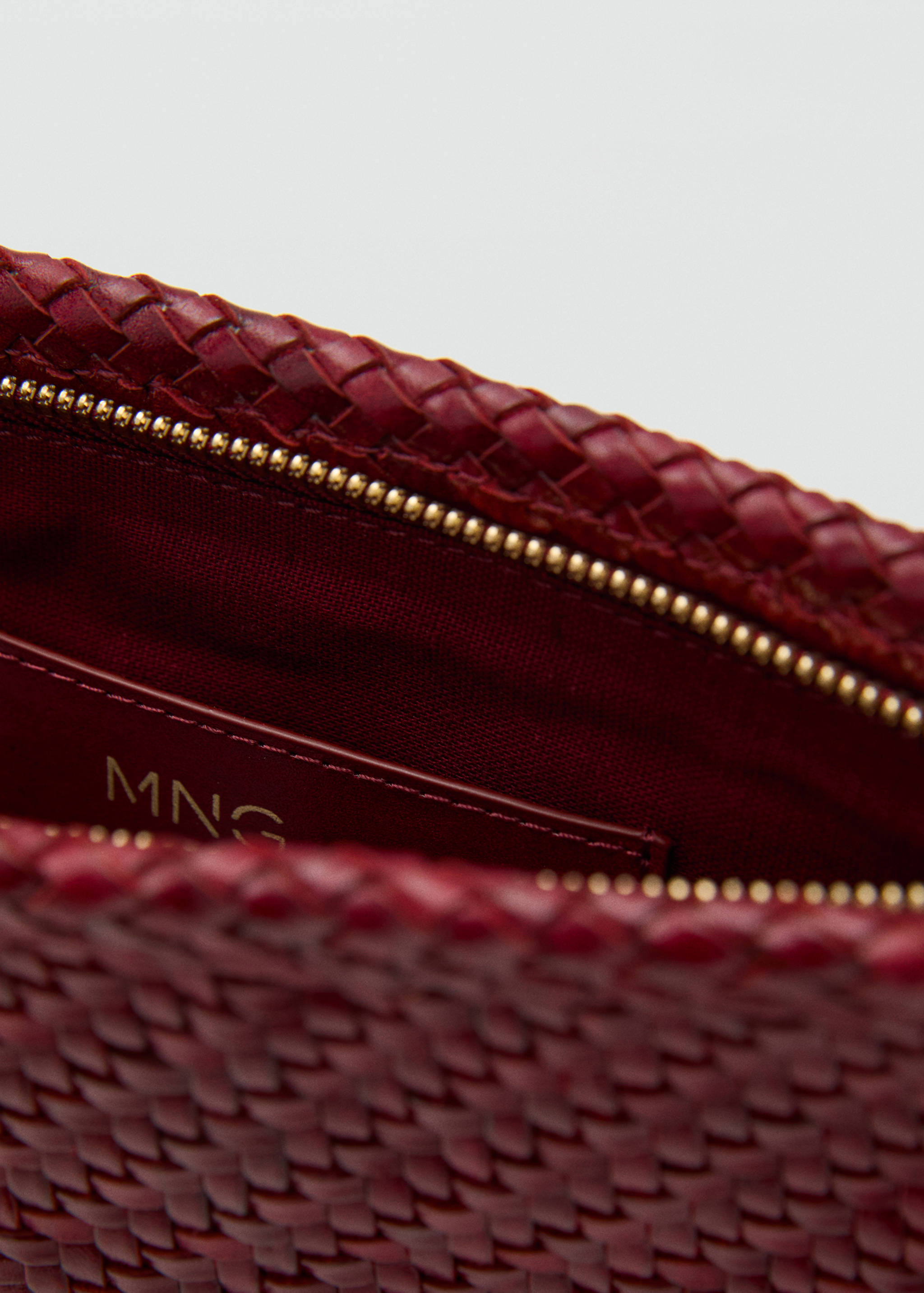 Leder-Pochette  im Flechtdesign - Detail des Artikels 2