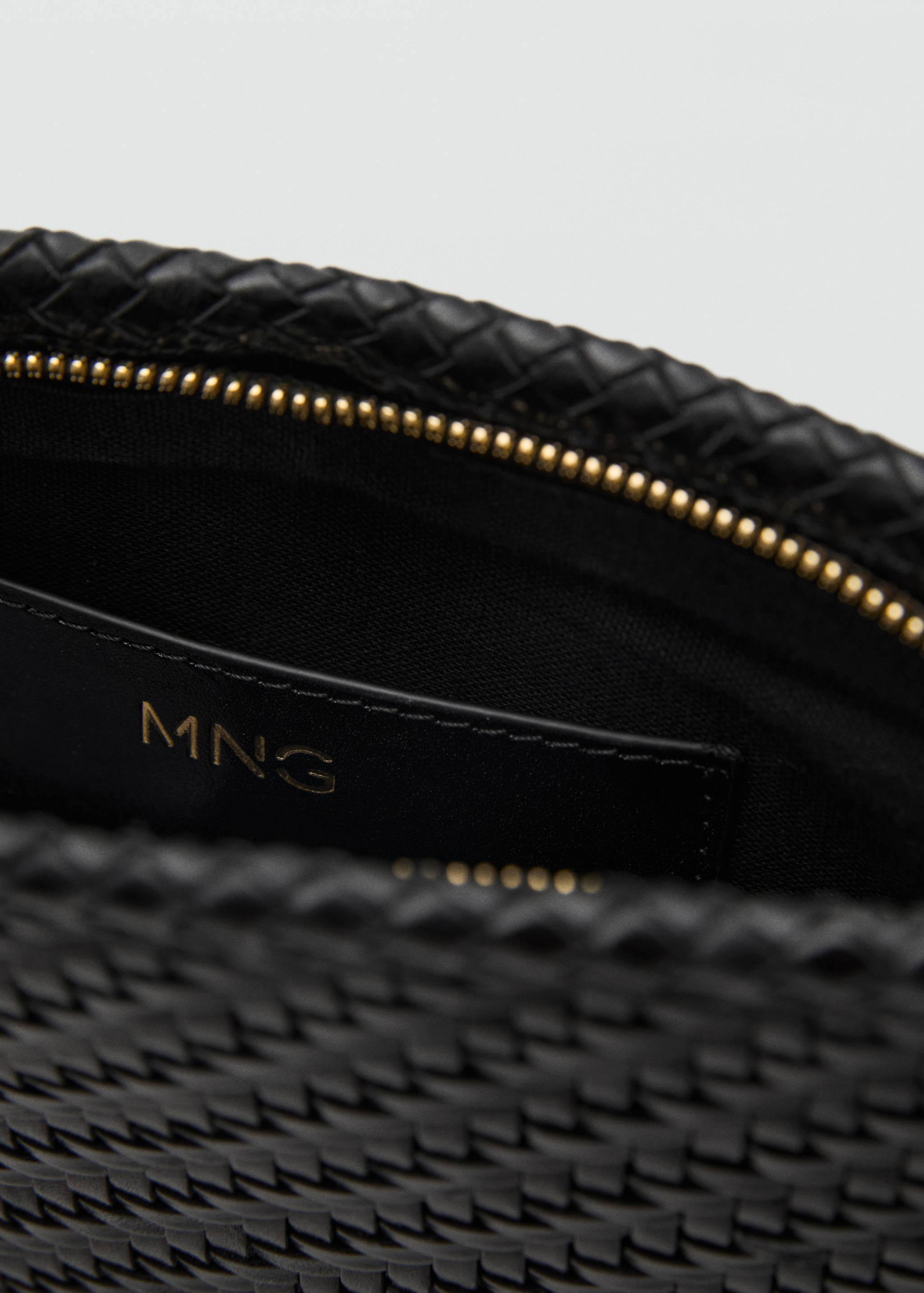 Leder-Pochette  im Flechtdesign - Detail des Artikels 2