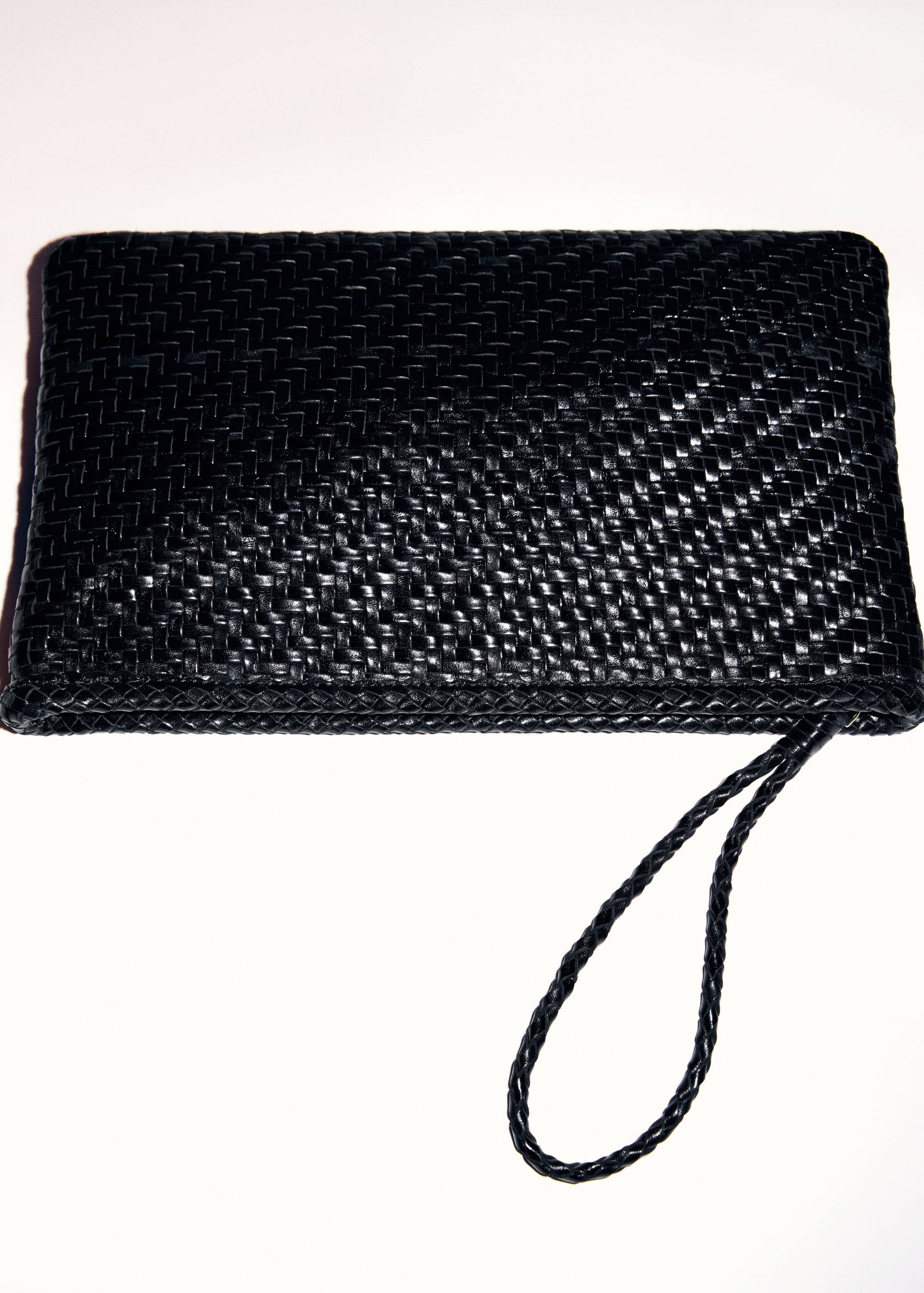 Leder-Pochette  im Flechtdesign - Detail des Artikels 5