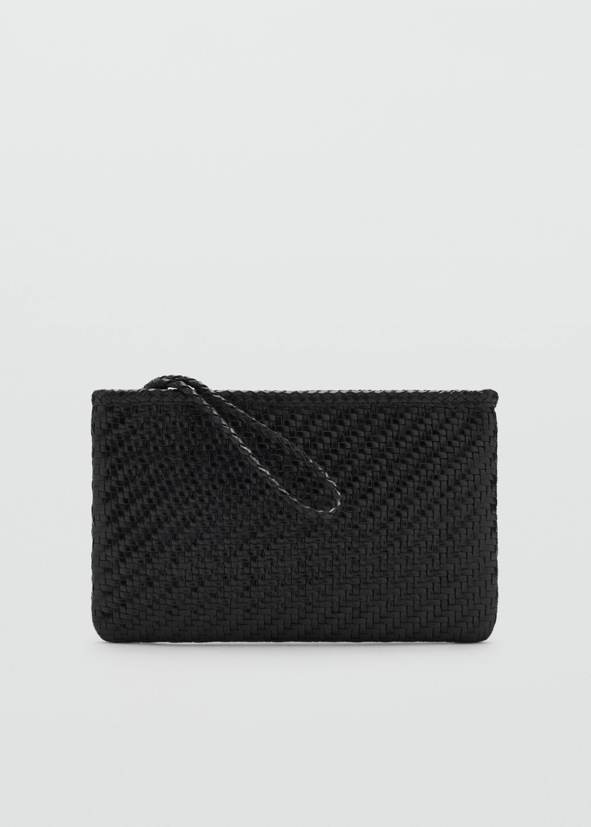 Leder-Pochette  im Flechtdesign - Artikel ohne Model