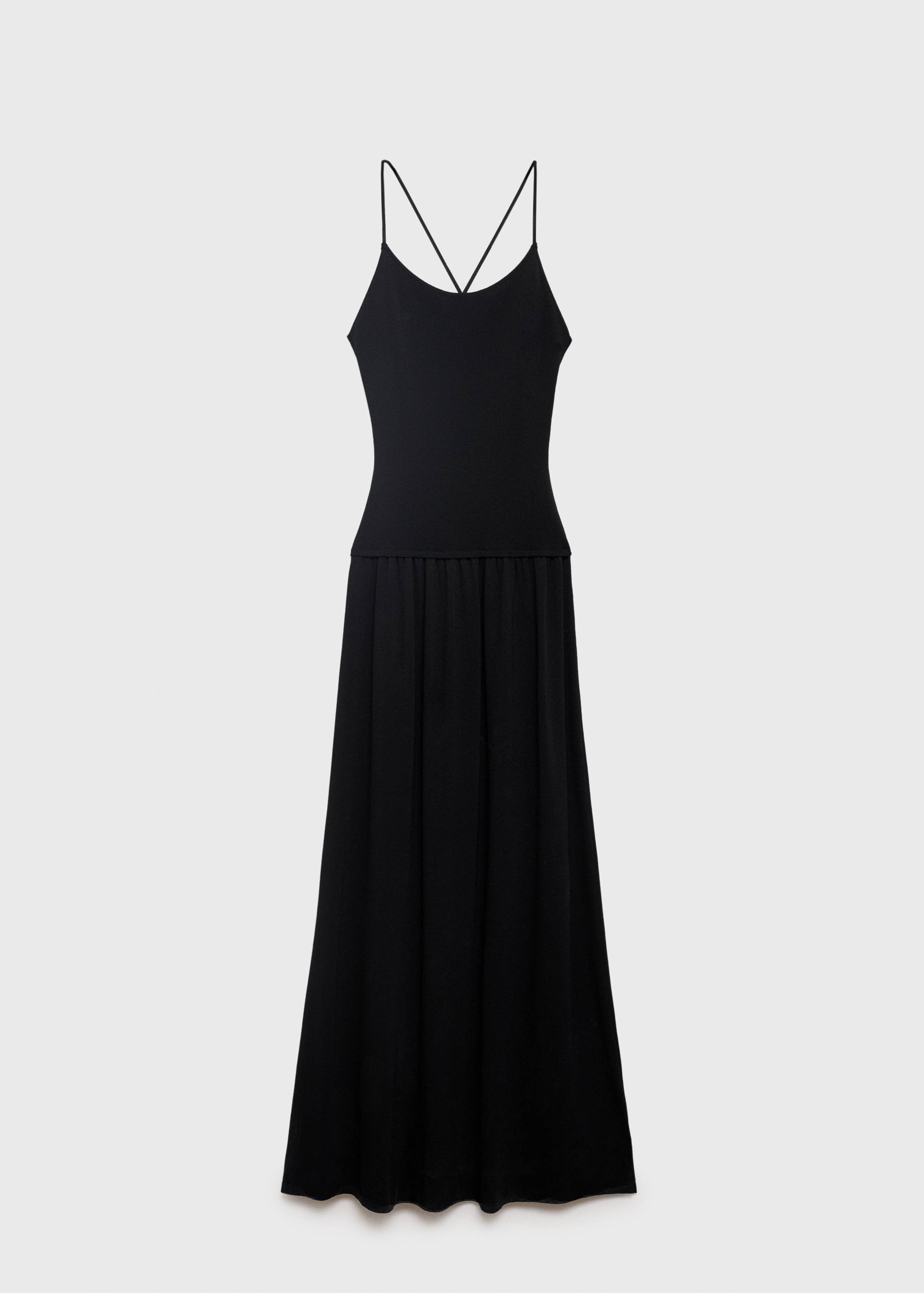 Cross-back knitted dress - Article without model