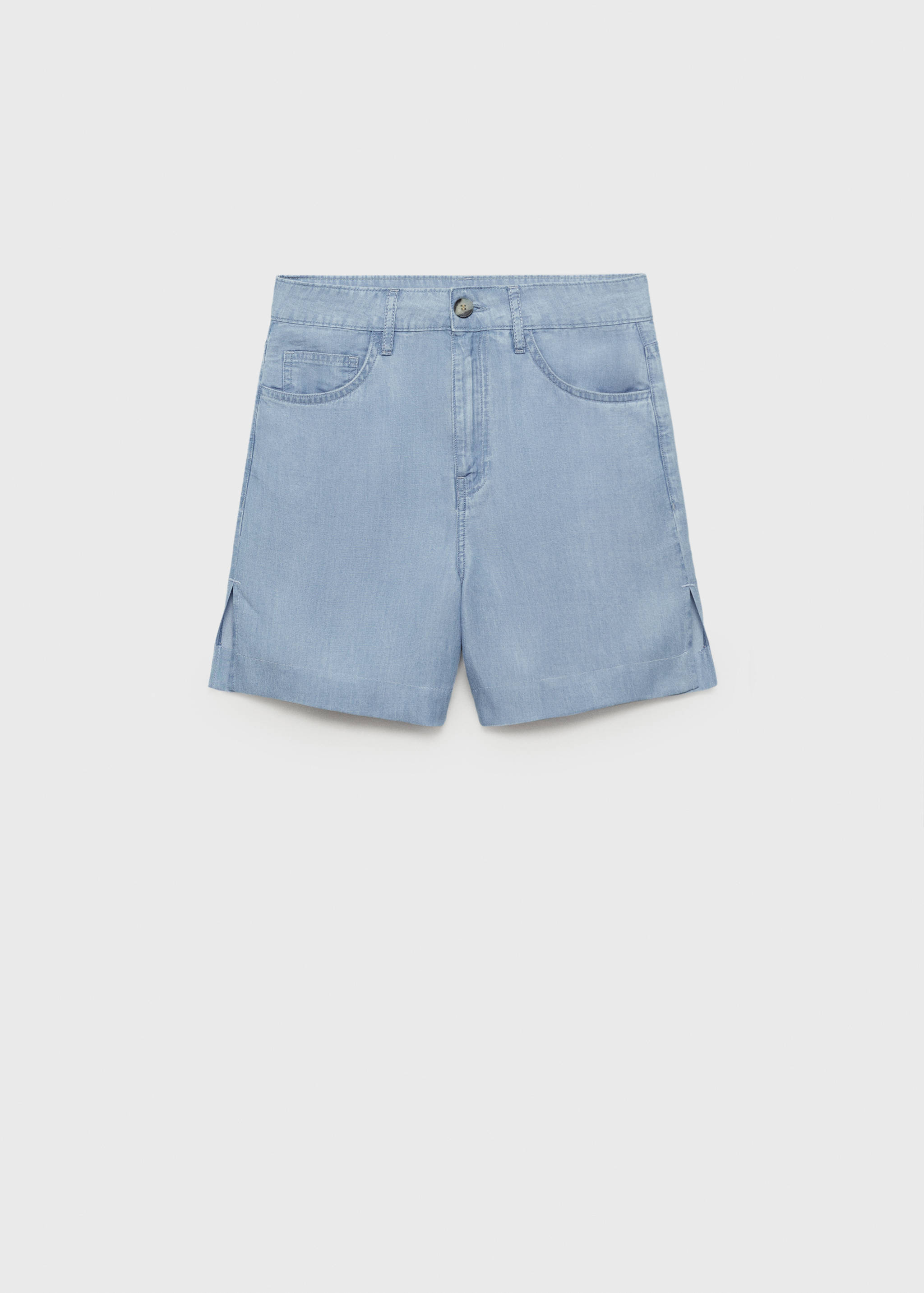 Straight-fit lyocell bermuda shorts - Article without model