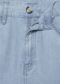 Straight-fit lyocell bermuda shorts — Medium Blue 9