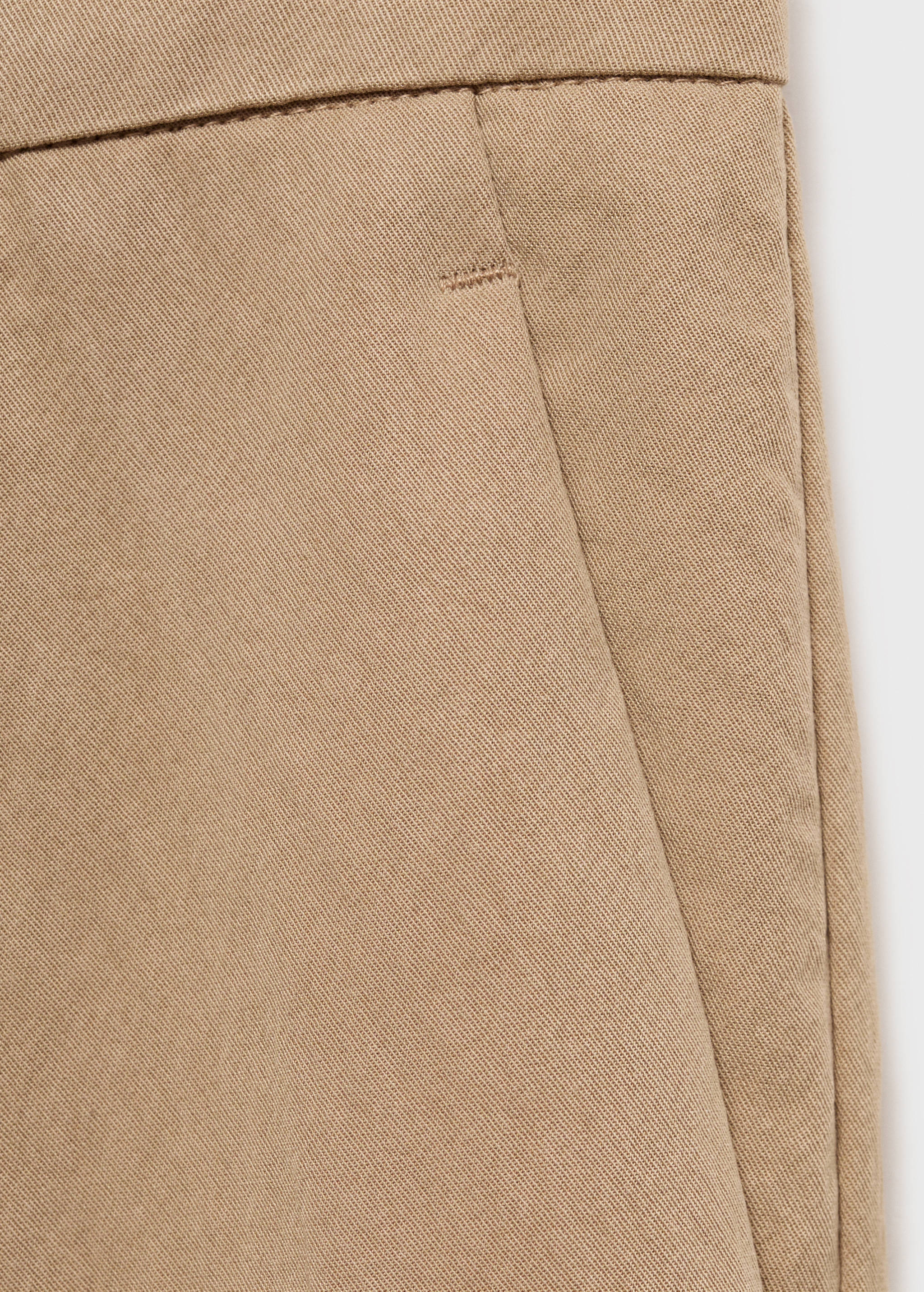 Lyocell pleated bermuda shorts - Details of the article 0