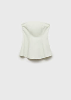 Strapless flared top — Pastel Green 6