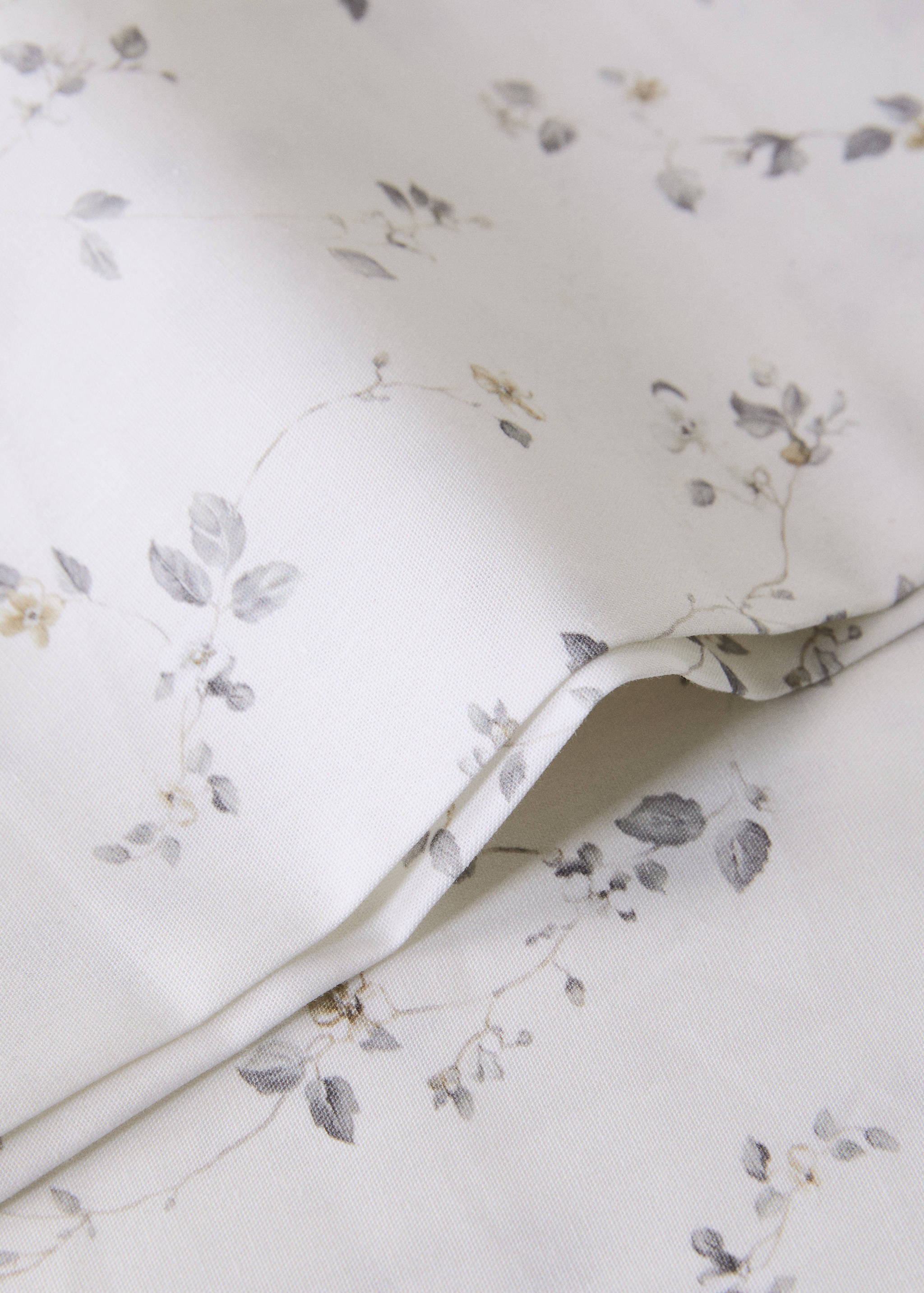 Funda almohada algodón percal flores 45x110 cm - Detalle del artículo 1