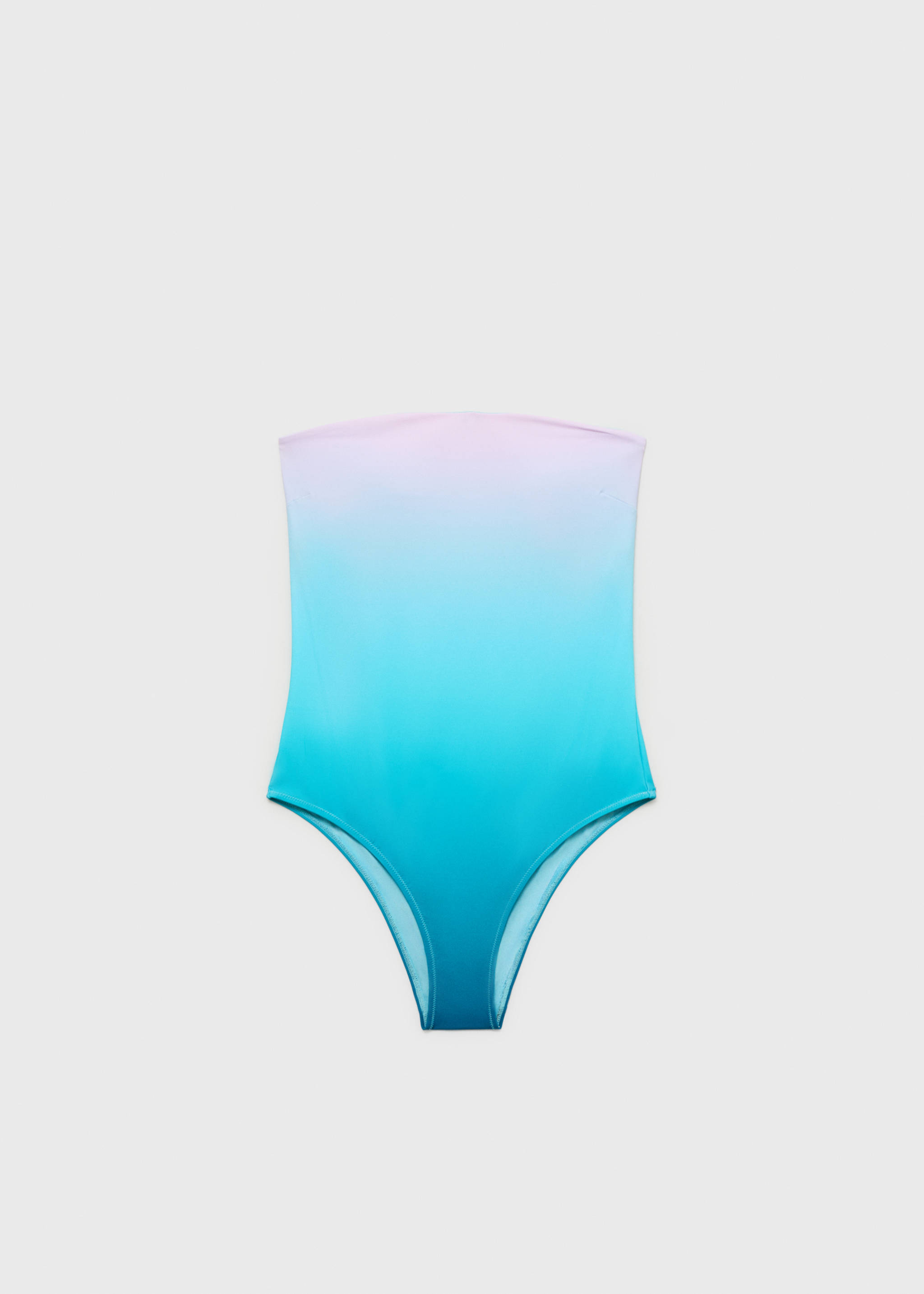 Gradient-effect strapless swimsuit - Article without model