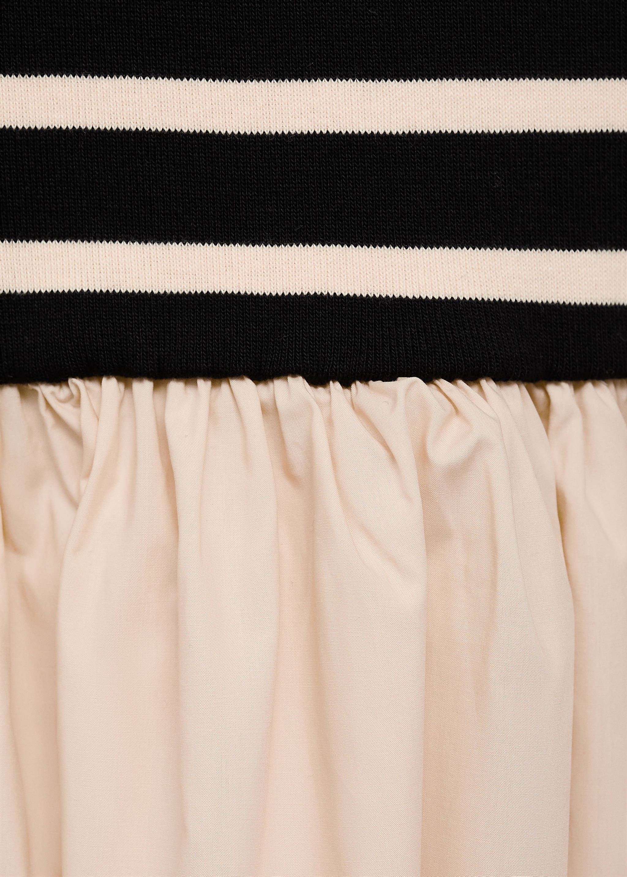 Short dress with combined design - Details of the article 0