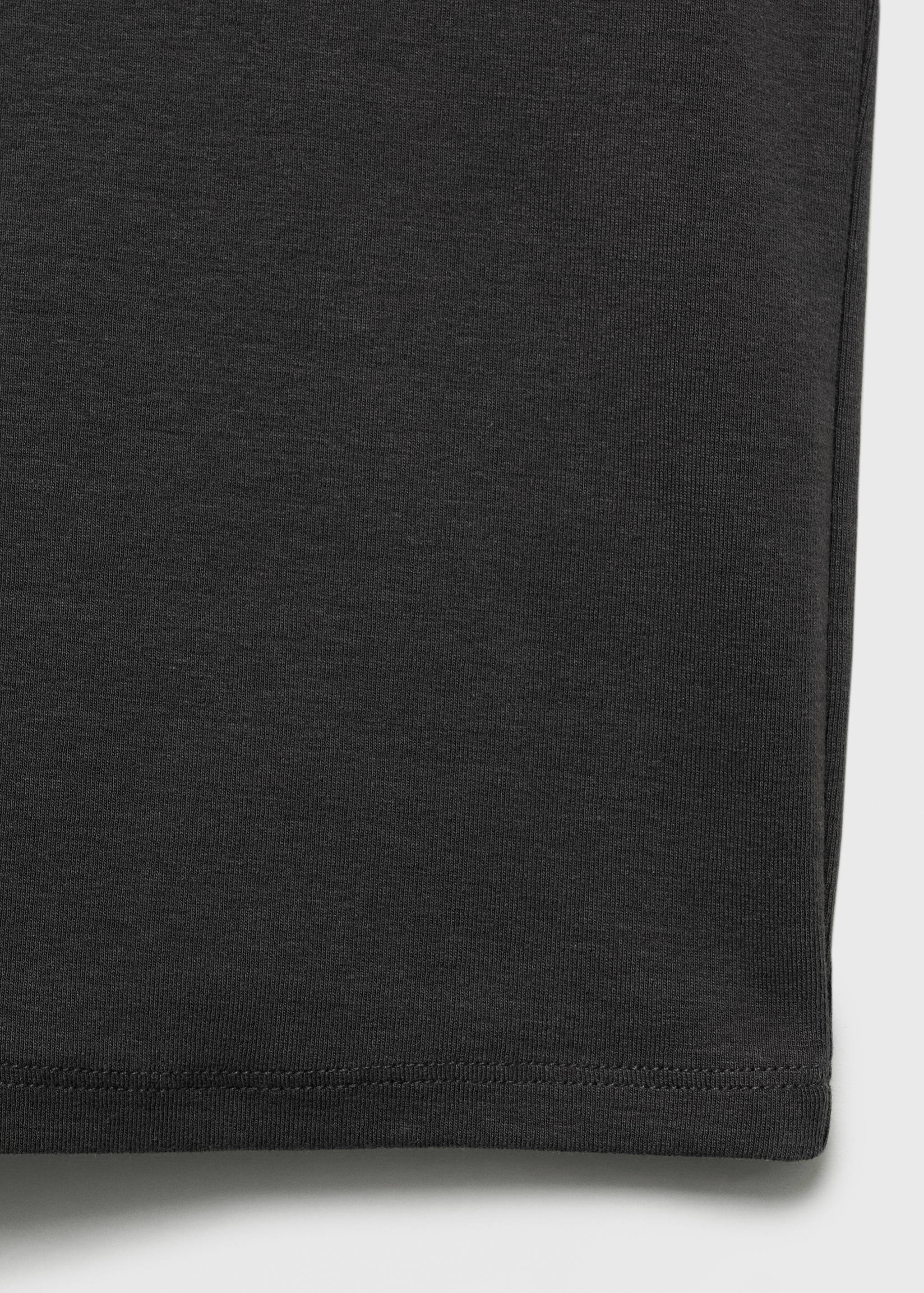 Cotton t-shirt with contrasting trim - Details of the article 0