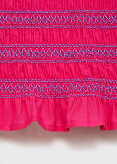 Strapless top with ruffles — Fuchsia 7