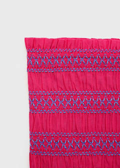 Strapless top with ruffles — Fuchsia 9