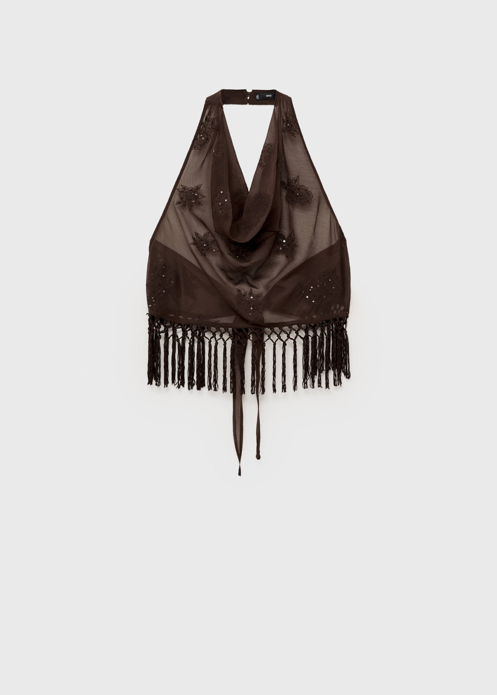 Fringed halter top - Article without model