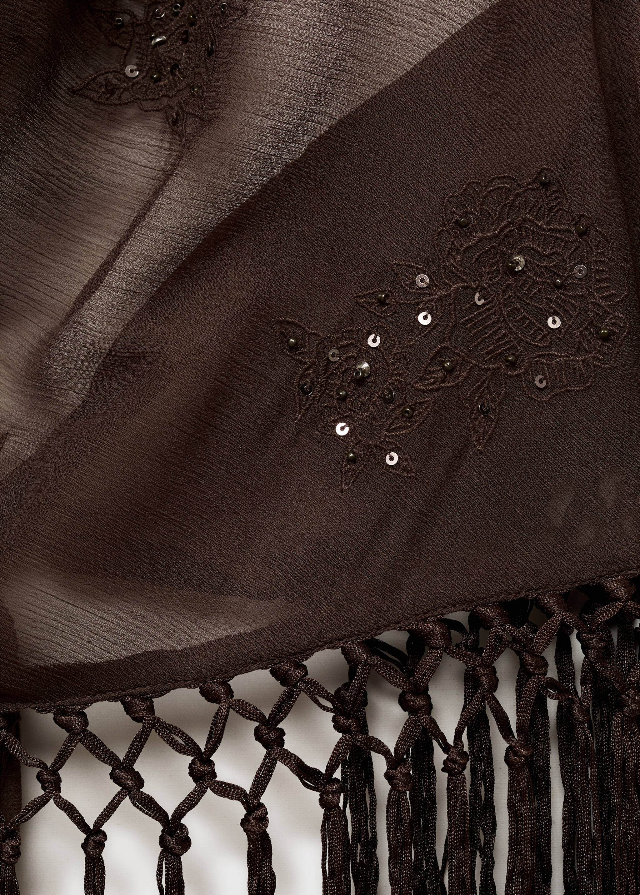 Fringed halter top - Details of the article 0