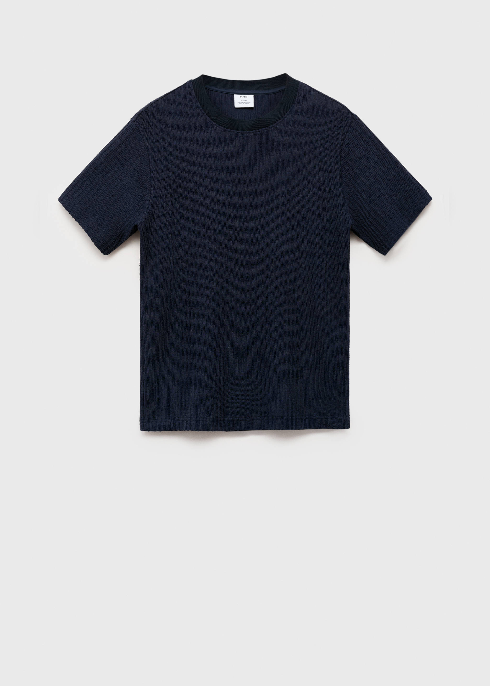 Ribbed  knit t-shirt - Article without model
