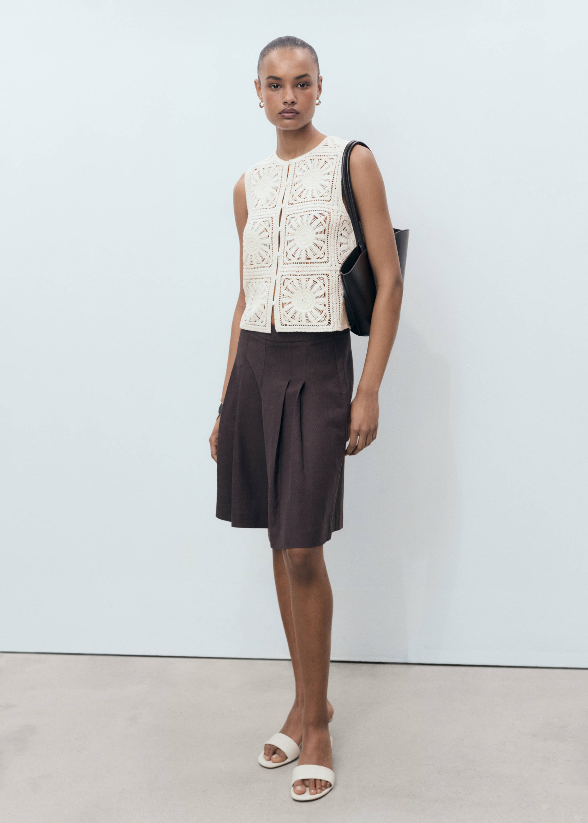 Crochet knitted vest - General plane