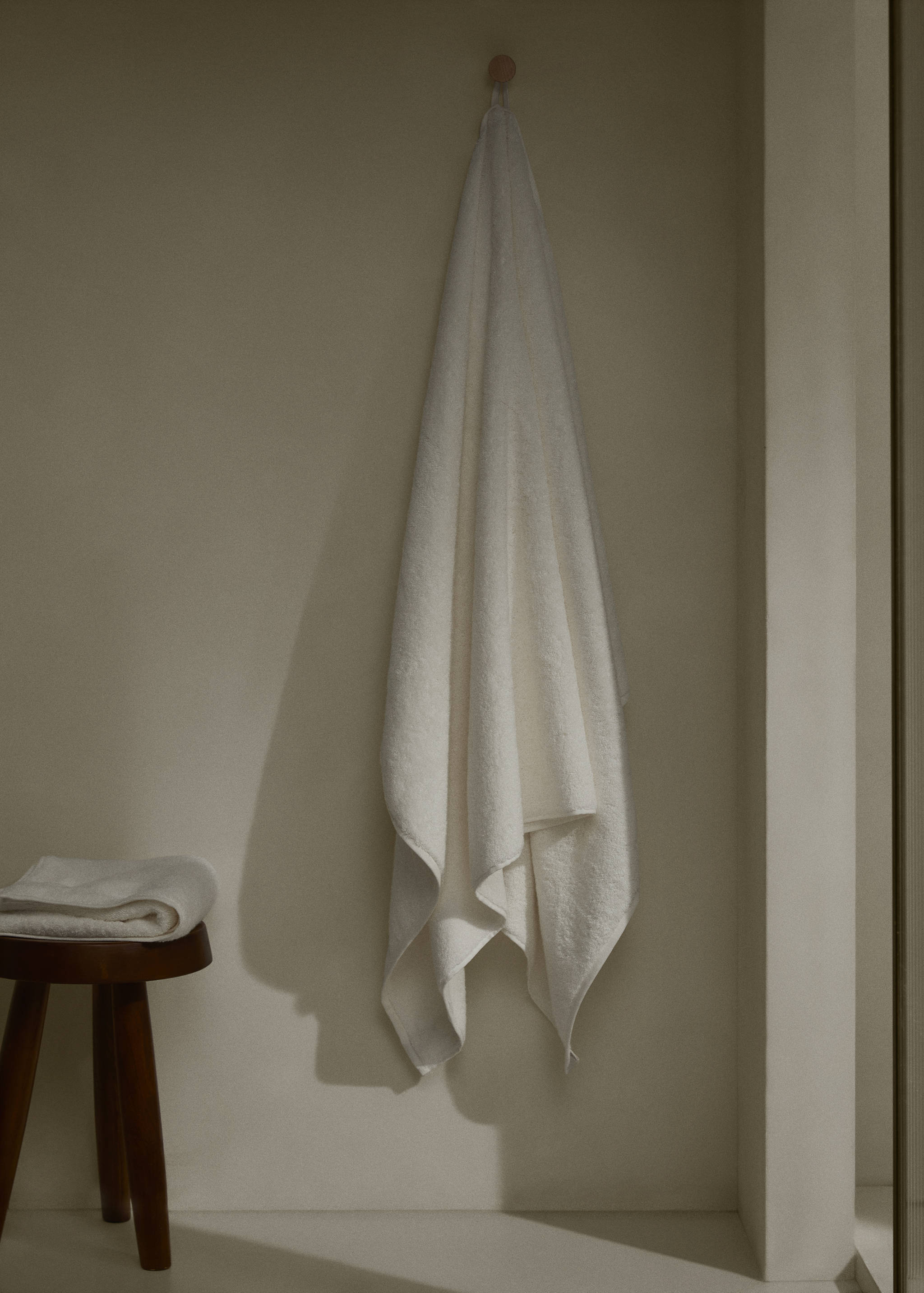 Terry cotton curled-texture bath towel - General plane