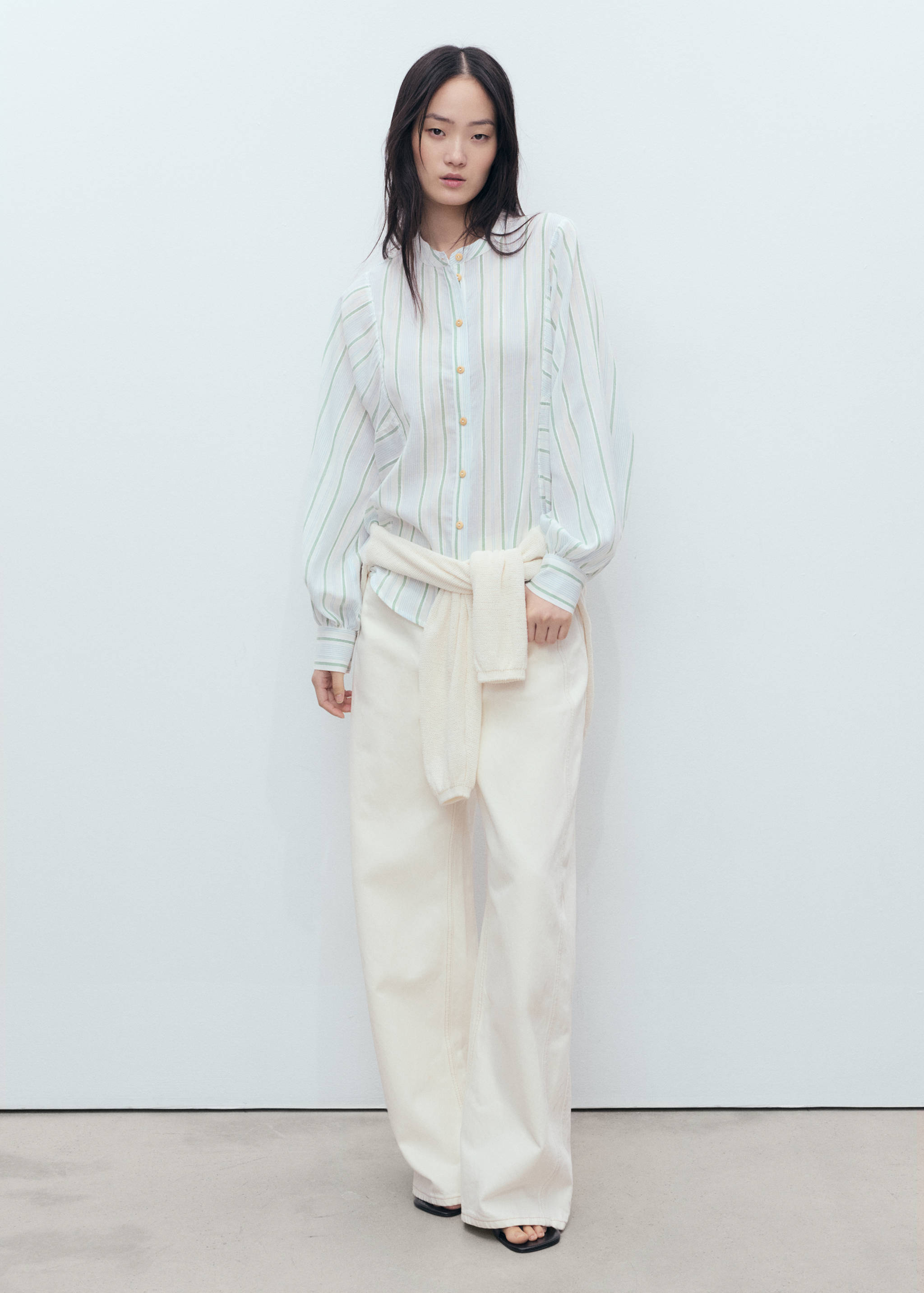 Stripe-print shirt - General plane