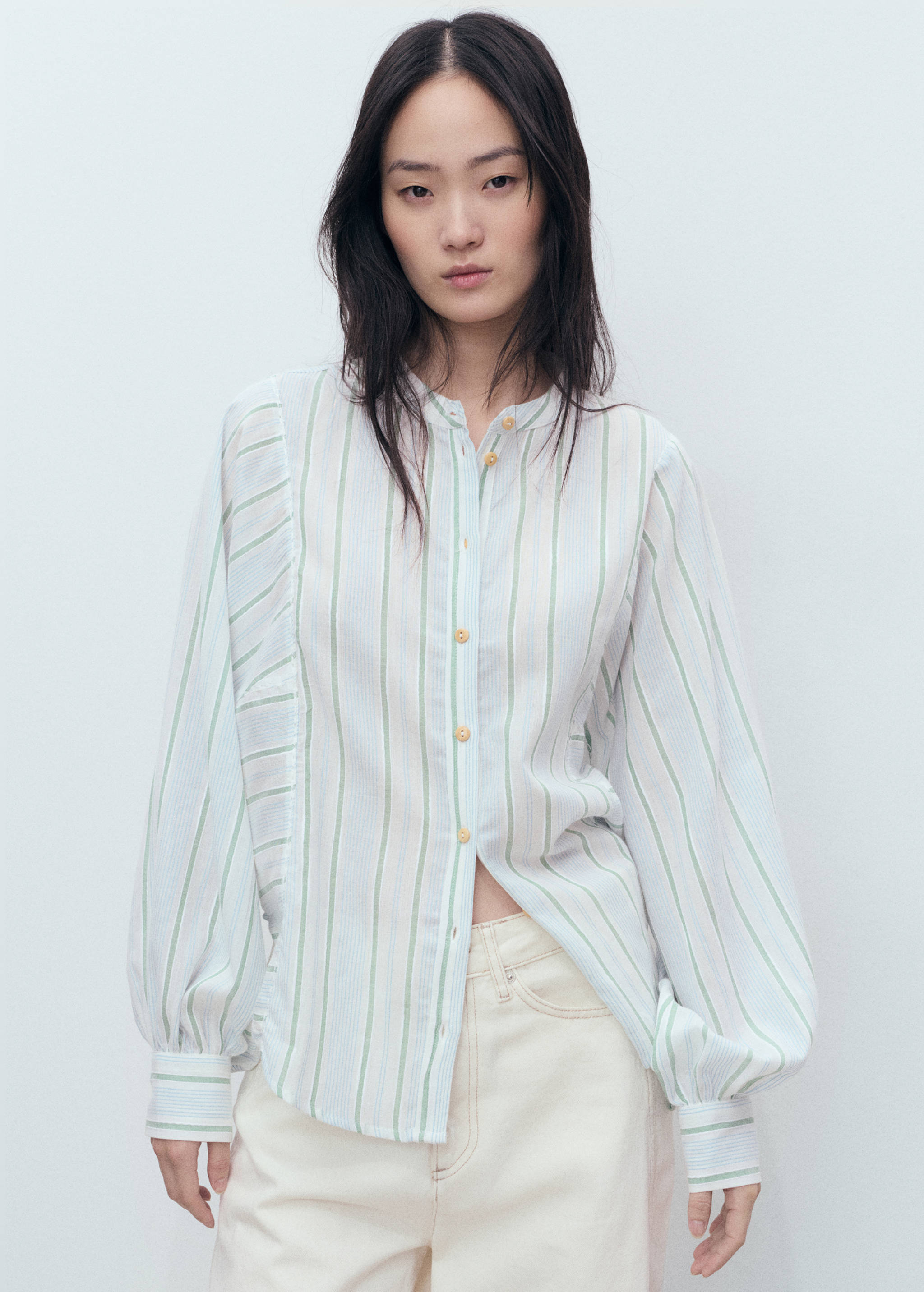 Stripe-print shirt - Medium plane