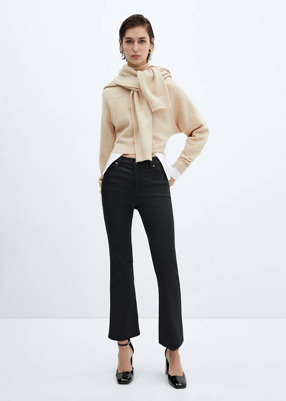 Sienna flare crop mumlu jean pantolon