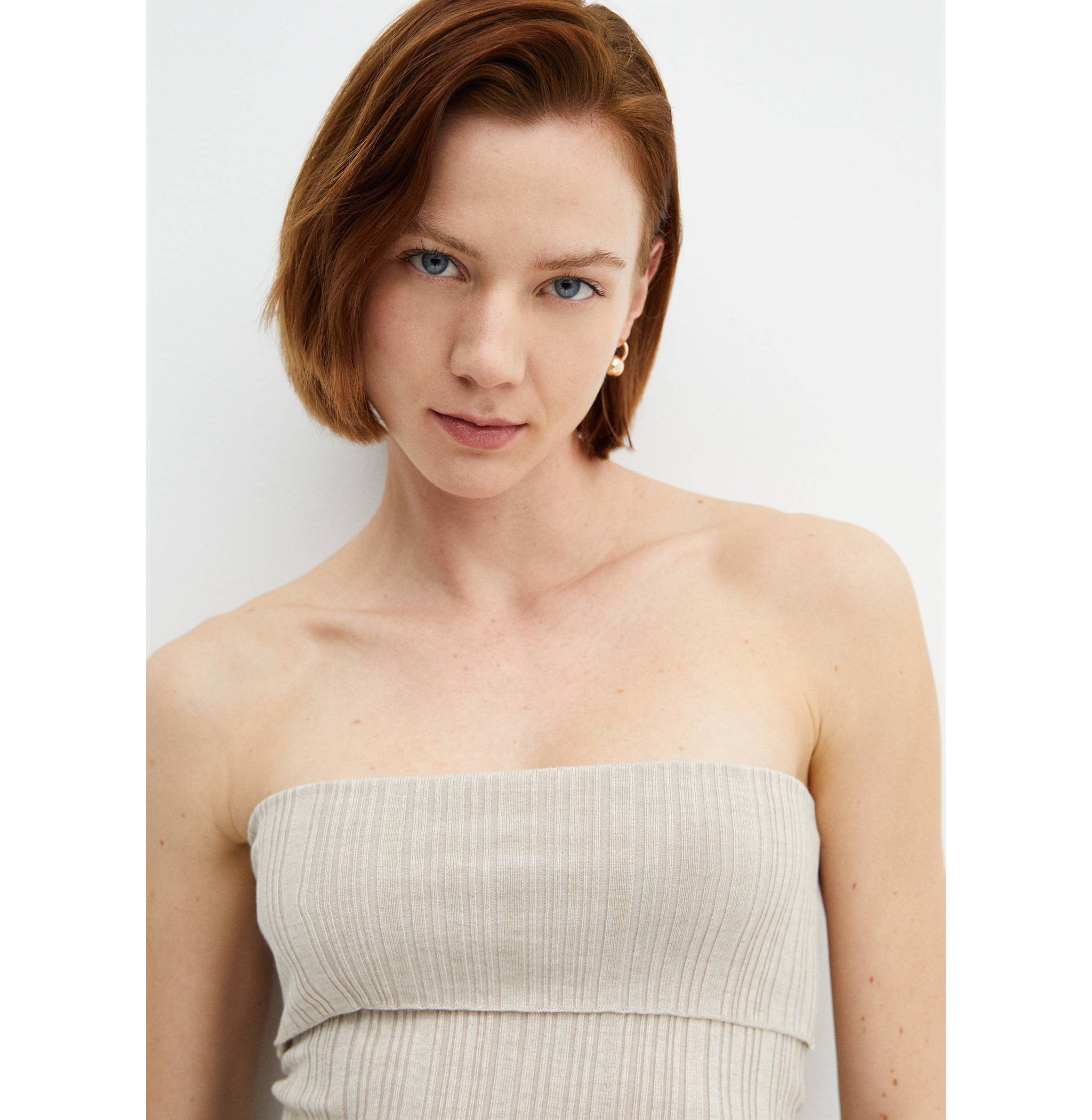 Strapless knitted top - Details of the article 6