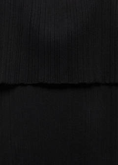 Strapless knitted top — Black 10