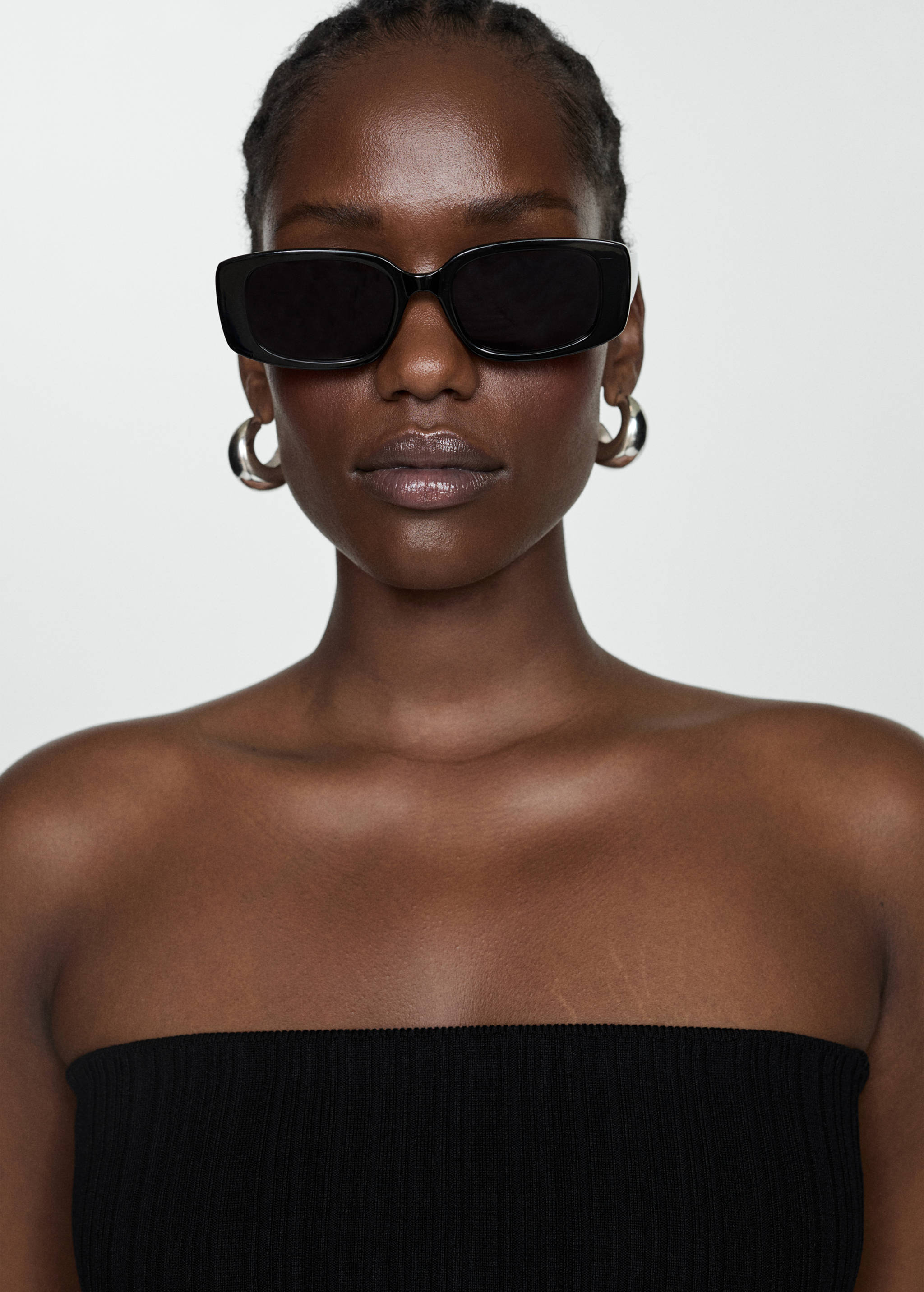 Strapless knitted top - Details of the article 4