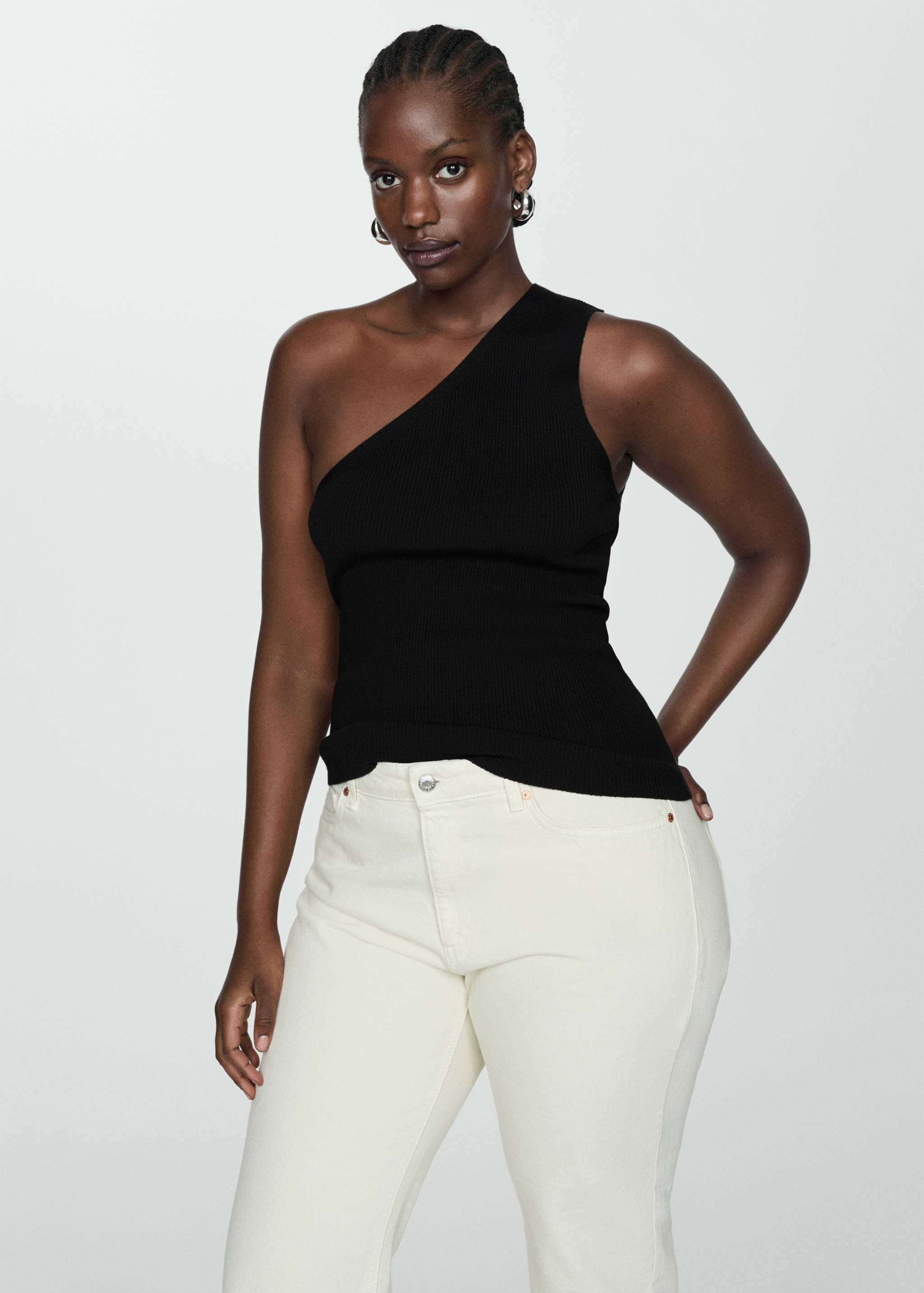 Knit asymmetric top - Details of the article 5