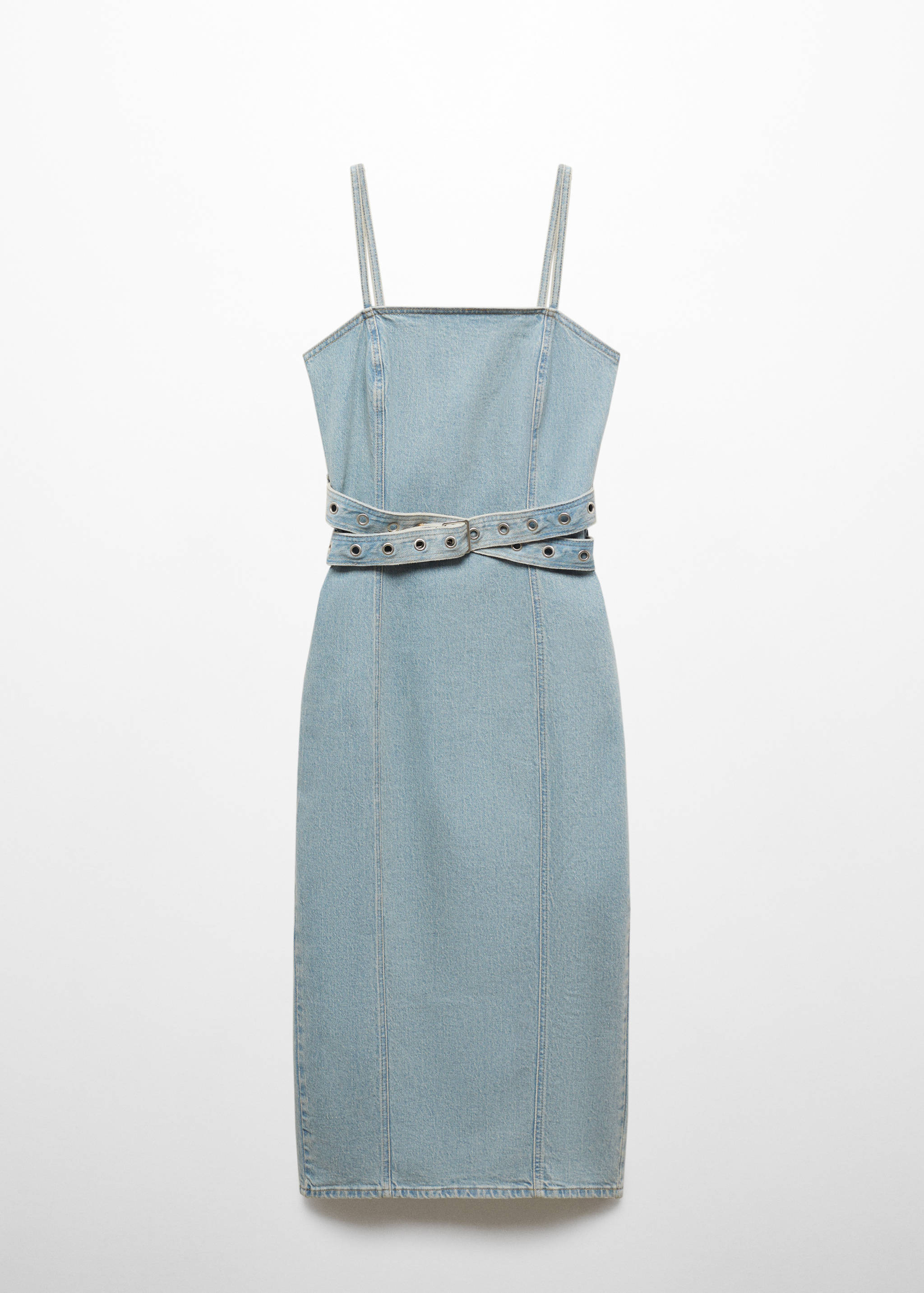 Denim dress with belt - Article without model