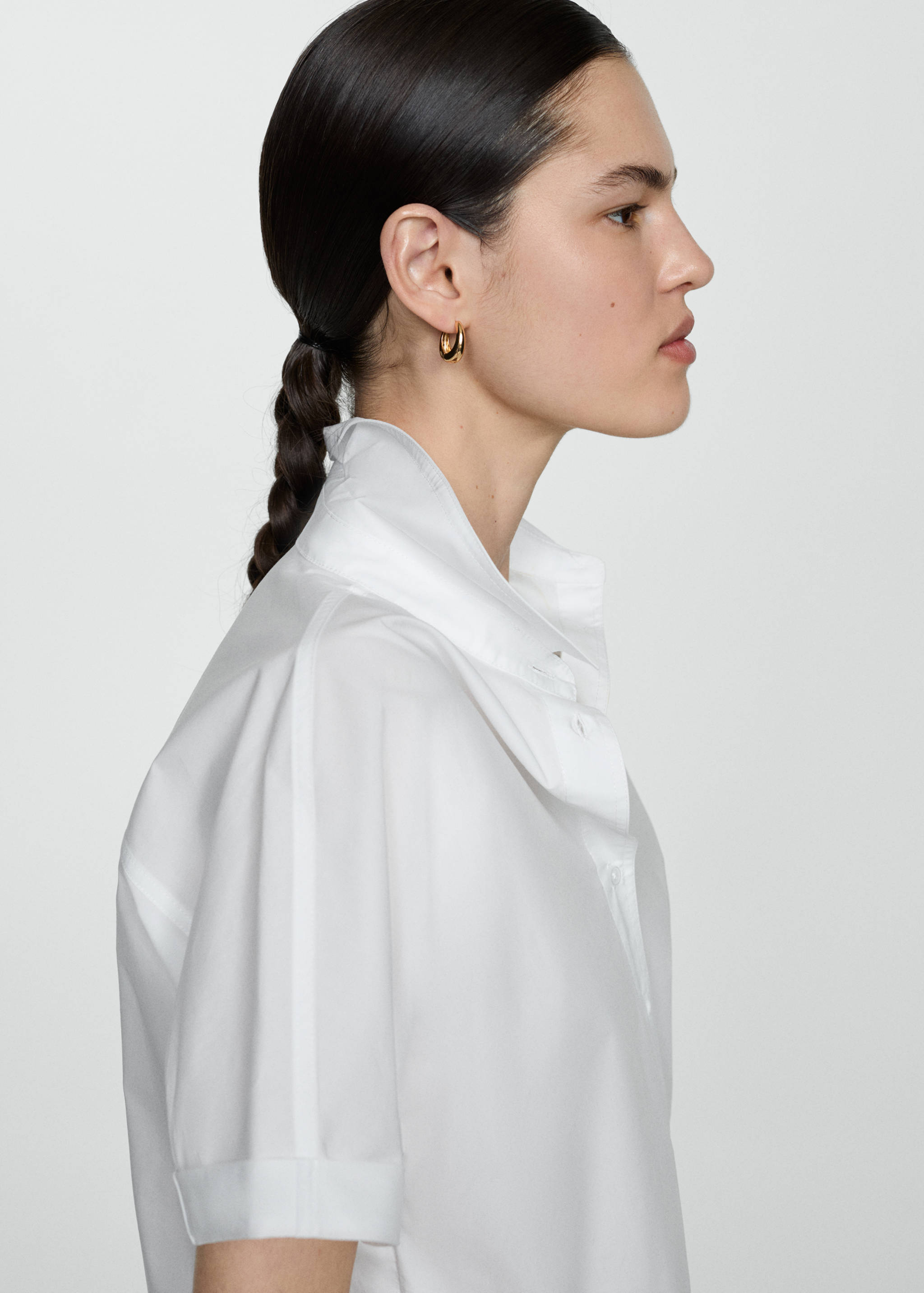 Kemeja crop 100% katun - Rincian barang 1