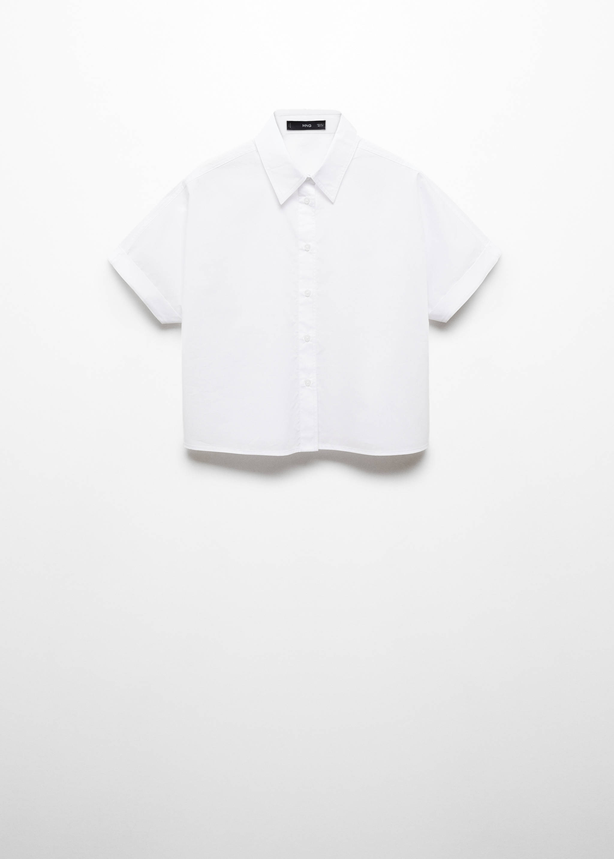 Kemeja crop 100% katun - Barang tanpa model