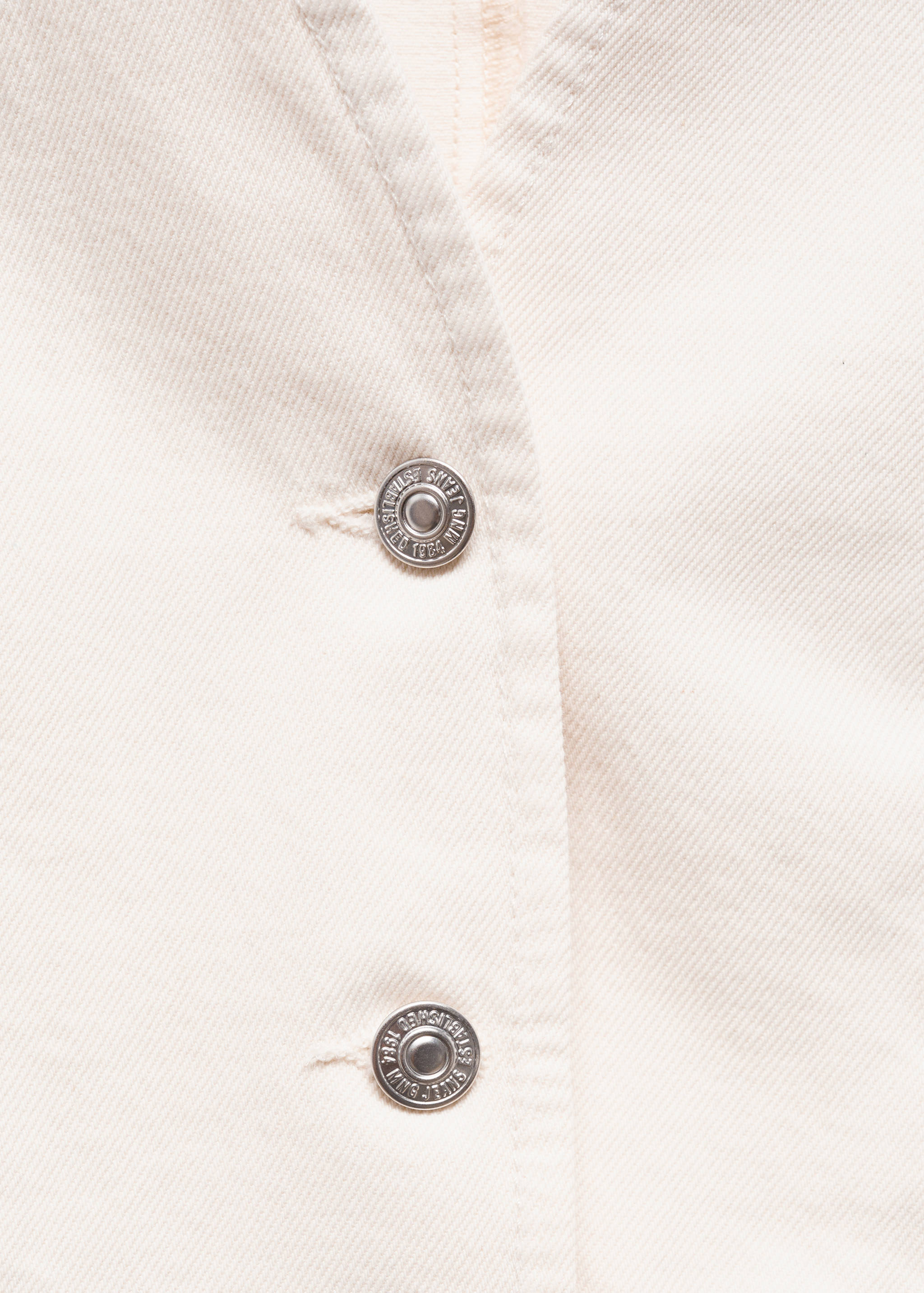 Buttoned denim gilet - Details of the article 8