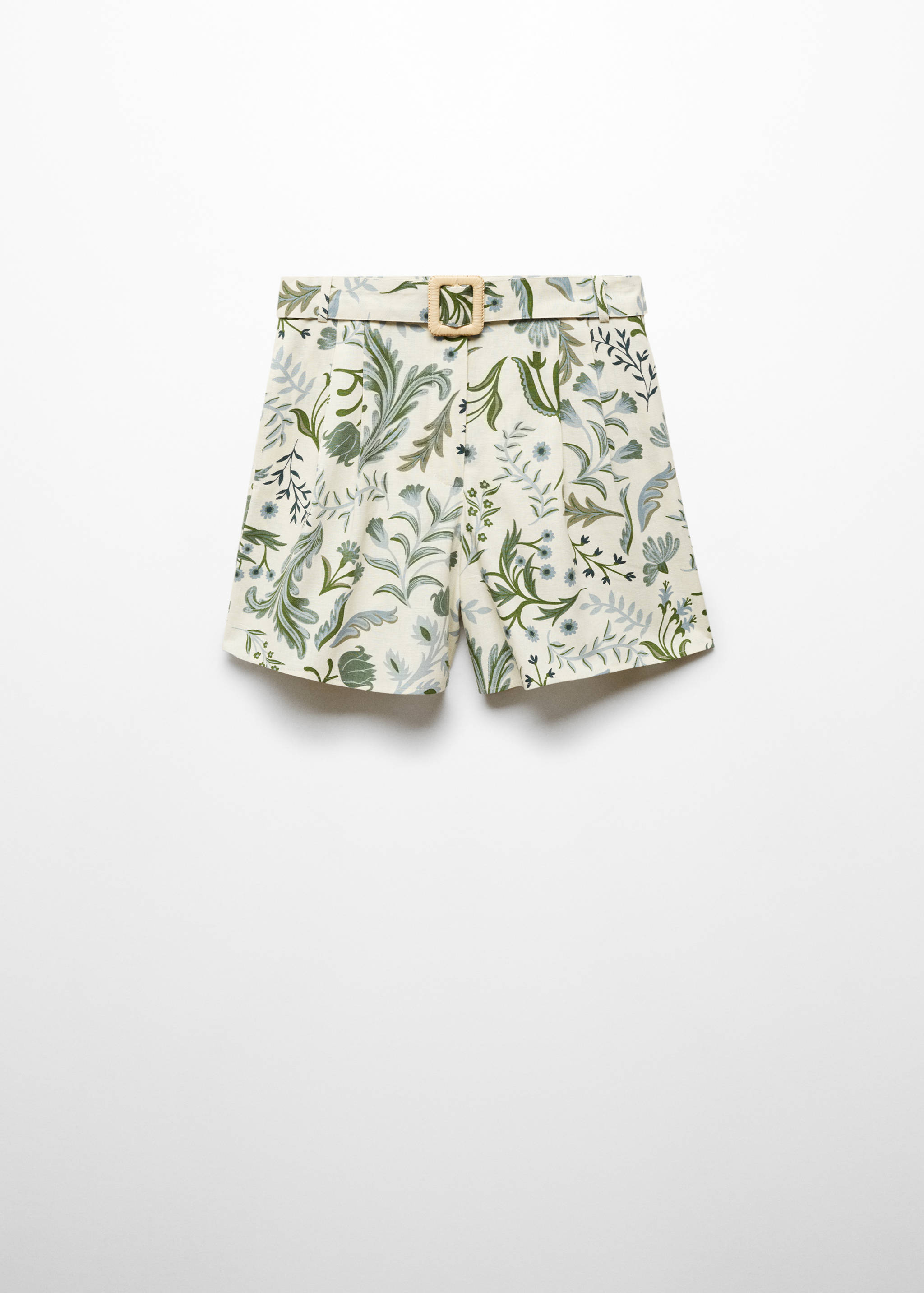 Printed shorts with belt - Article without model