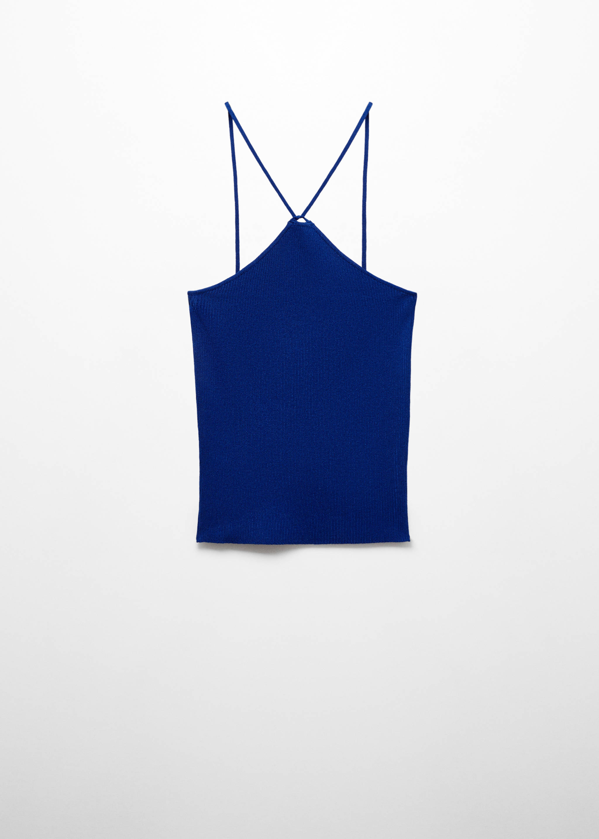 Knitted top with metallic thread - Article without model