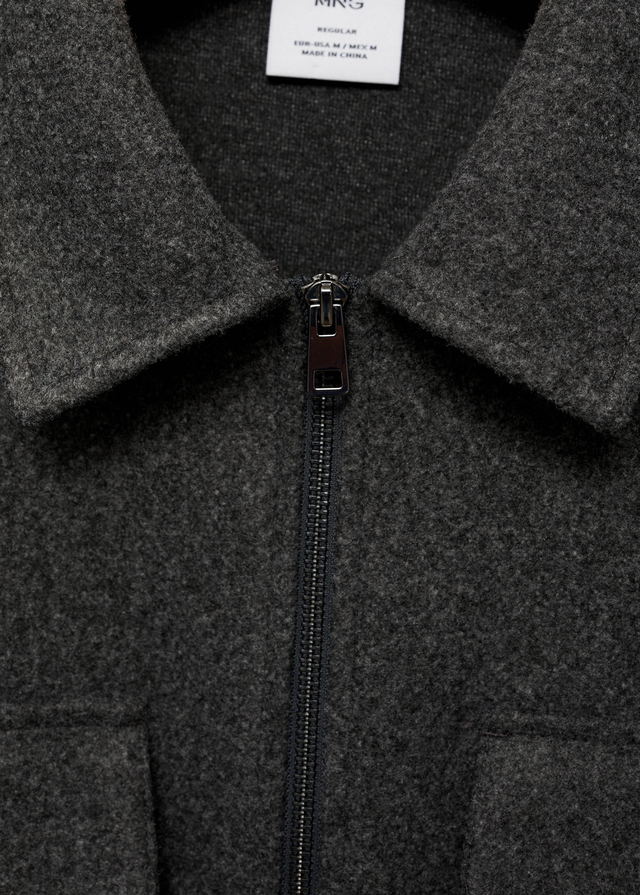 Regular-fit flannel jacket with pockets - Details of the article 8