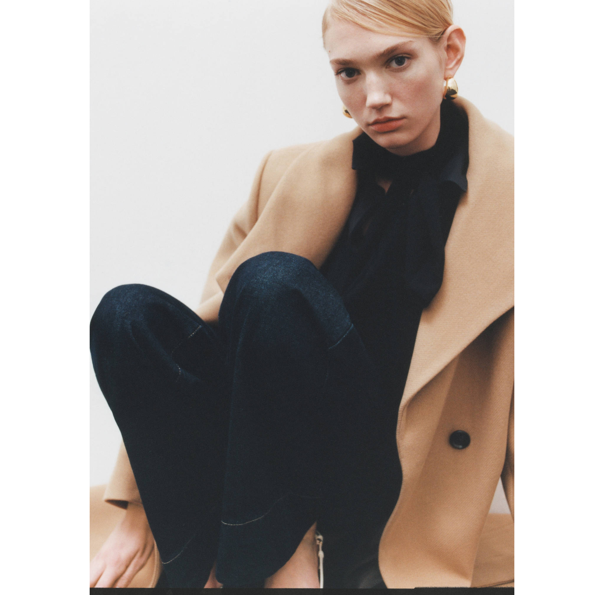 Manteco wool coat with belt - General plane