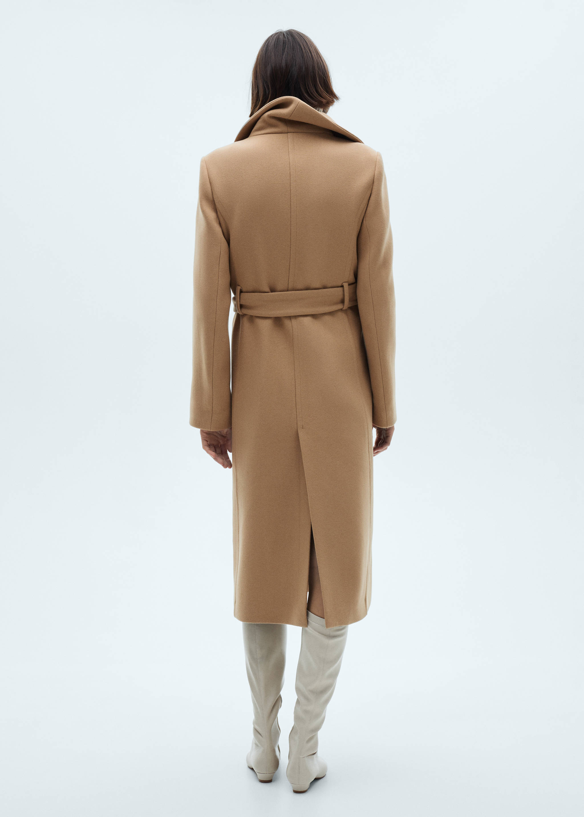 Manteco wool coat with belt - Reverse of the article