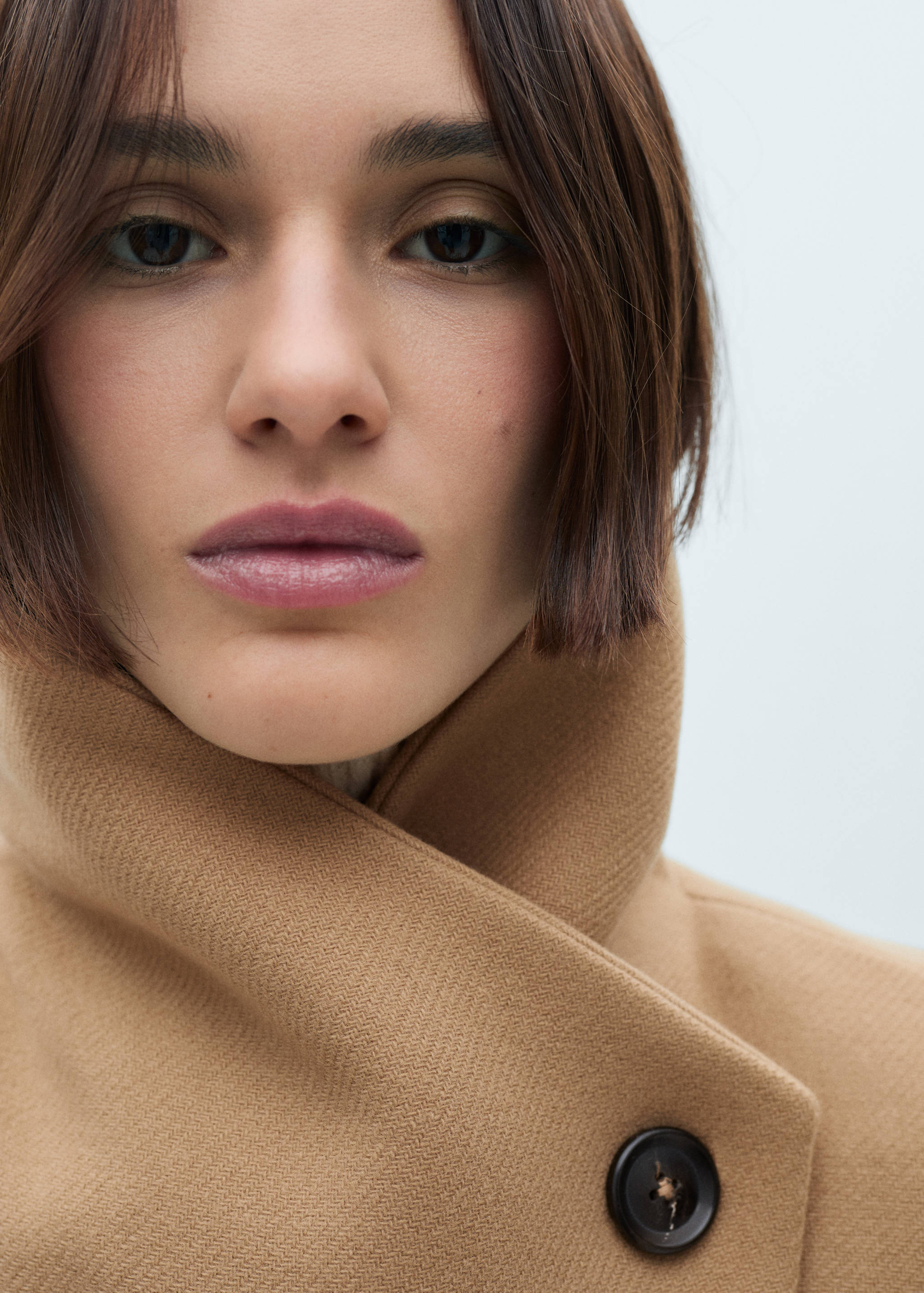 Manteco wool coat with belt - Details of the article 1