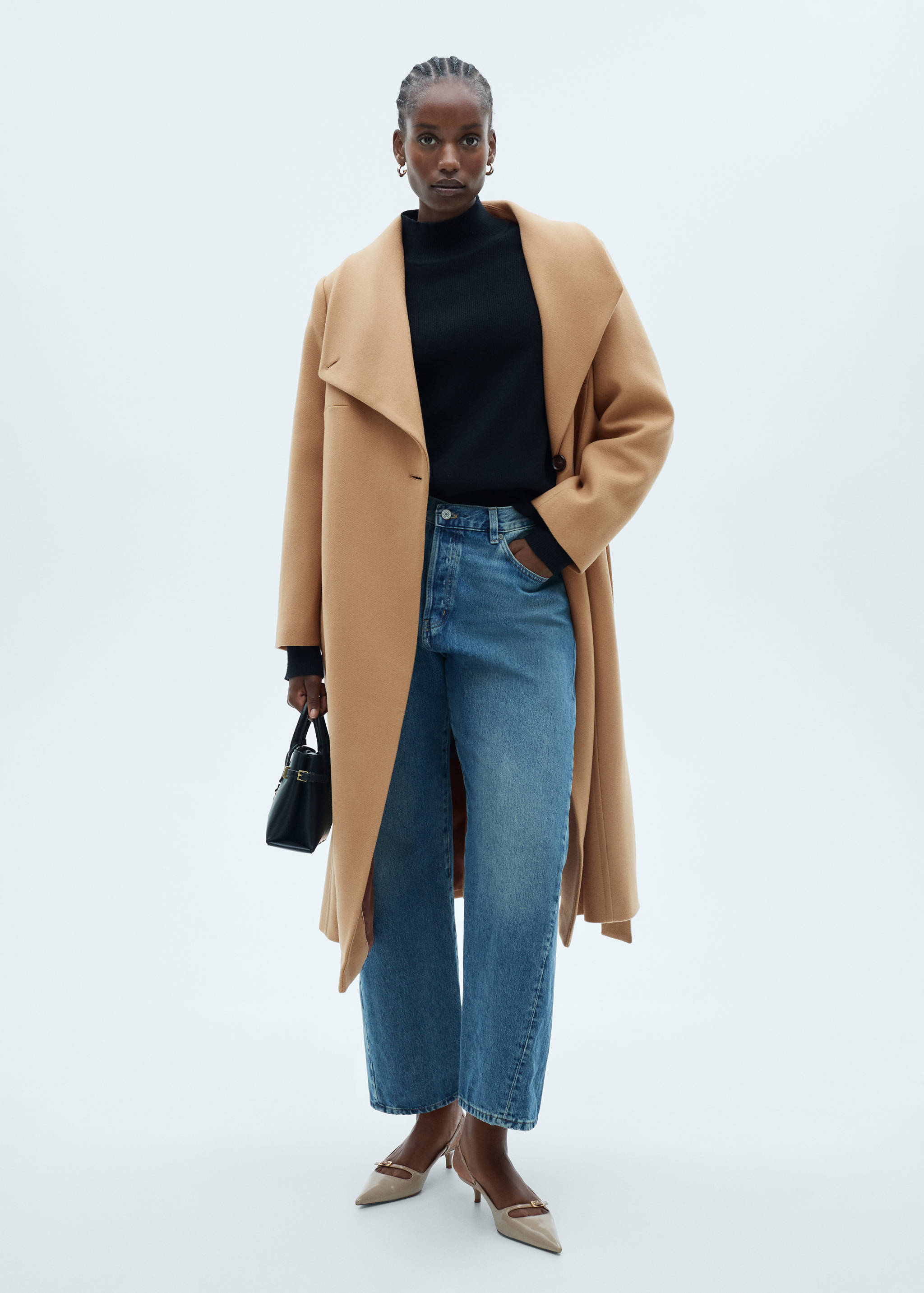 Manteco wool coat with belt - Details of the article 3