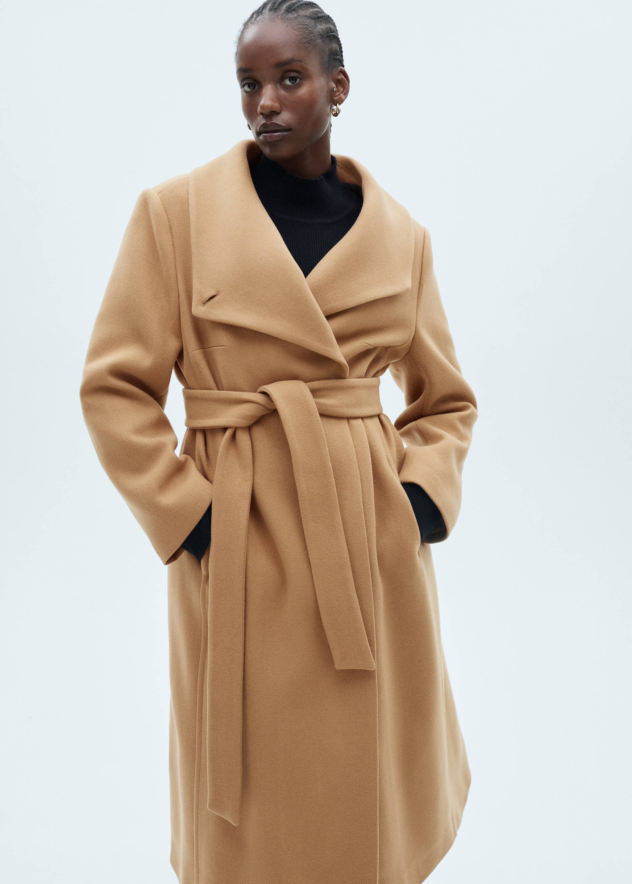 Manteco wool coat with belt - Details of the article 5