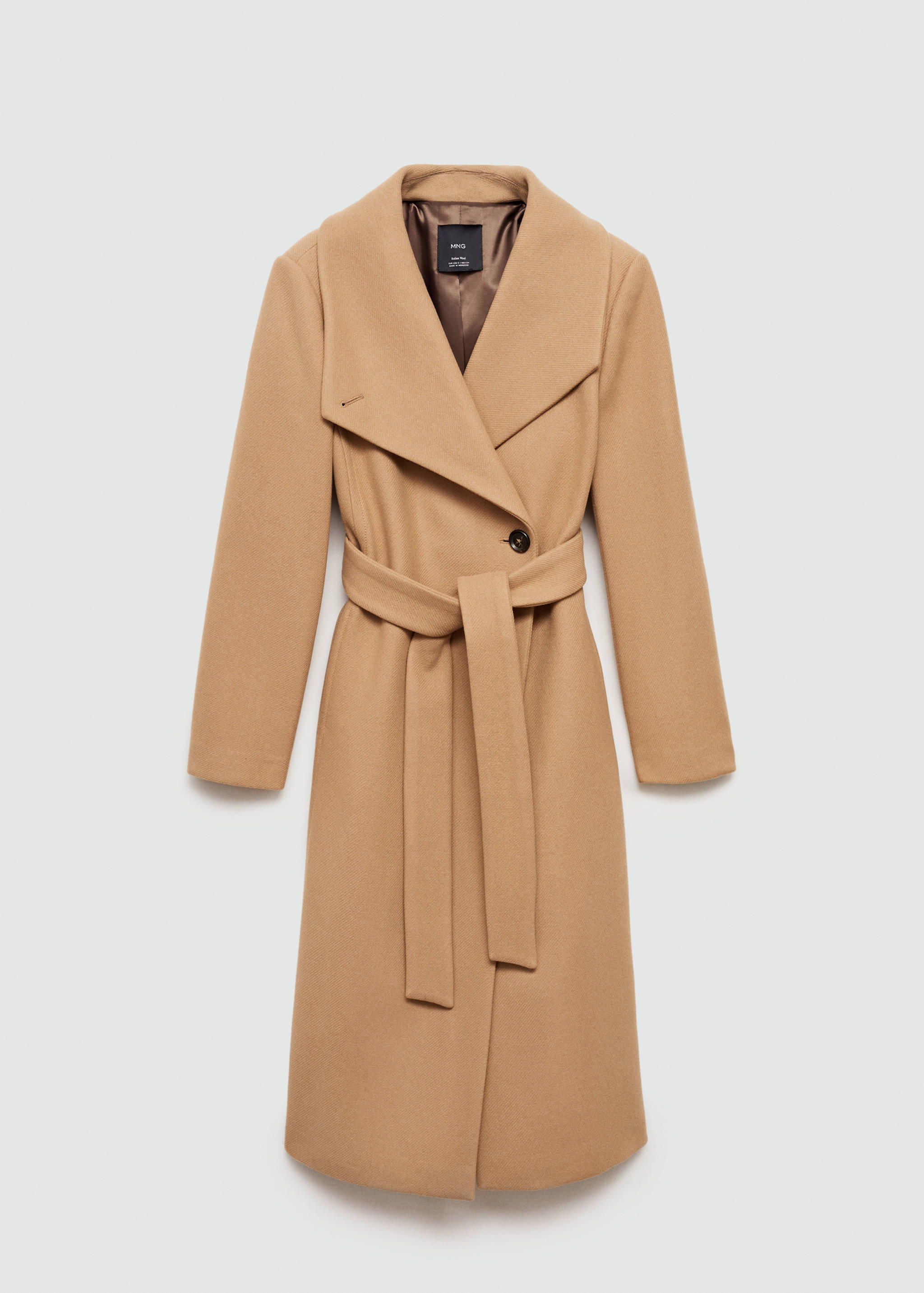 Cappotto lana Manteco cintura - Articolo senza modello