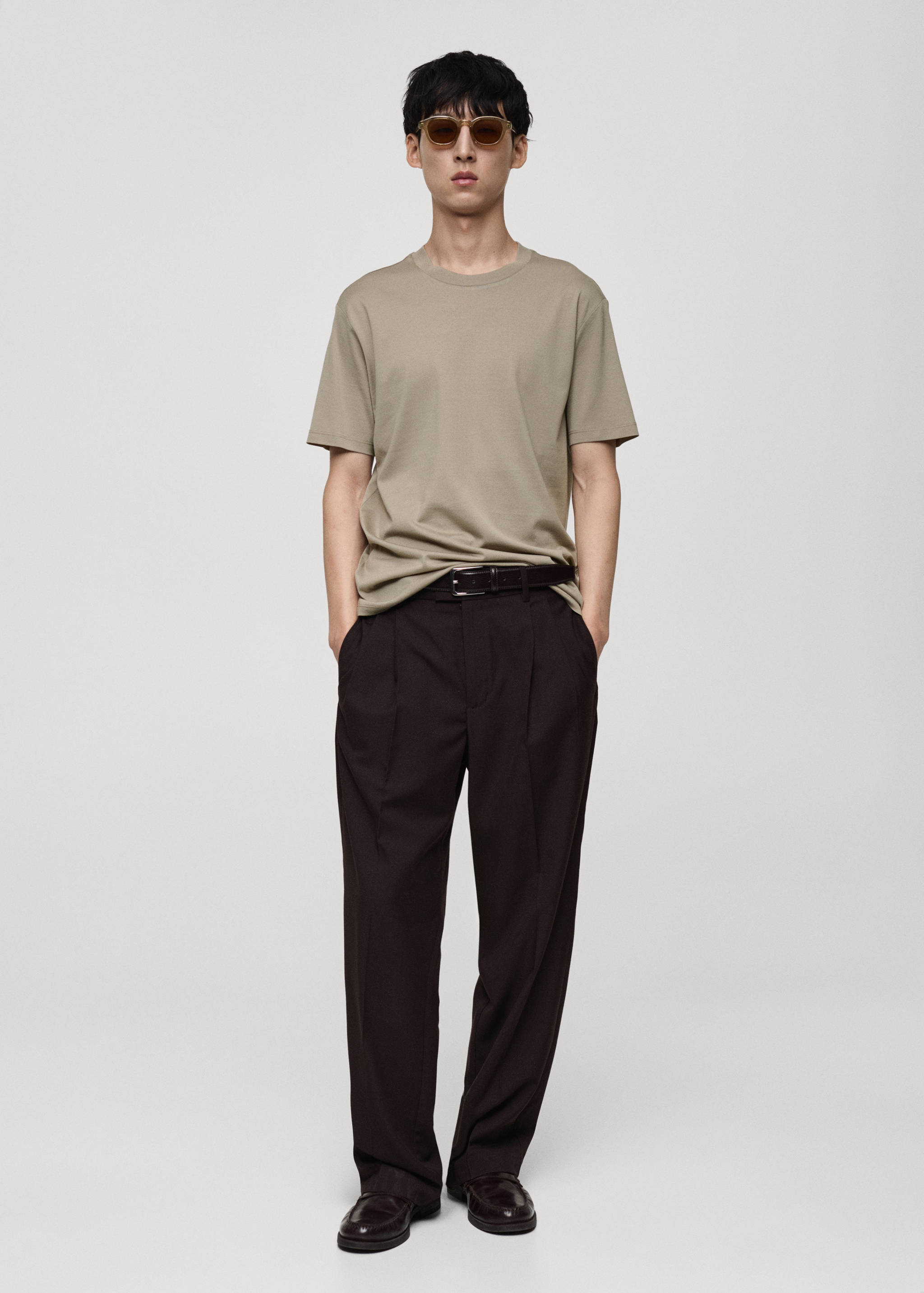 100% cotton T-shirt regular fit - General plane