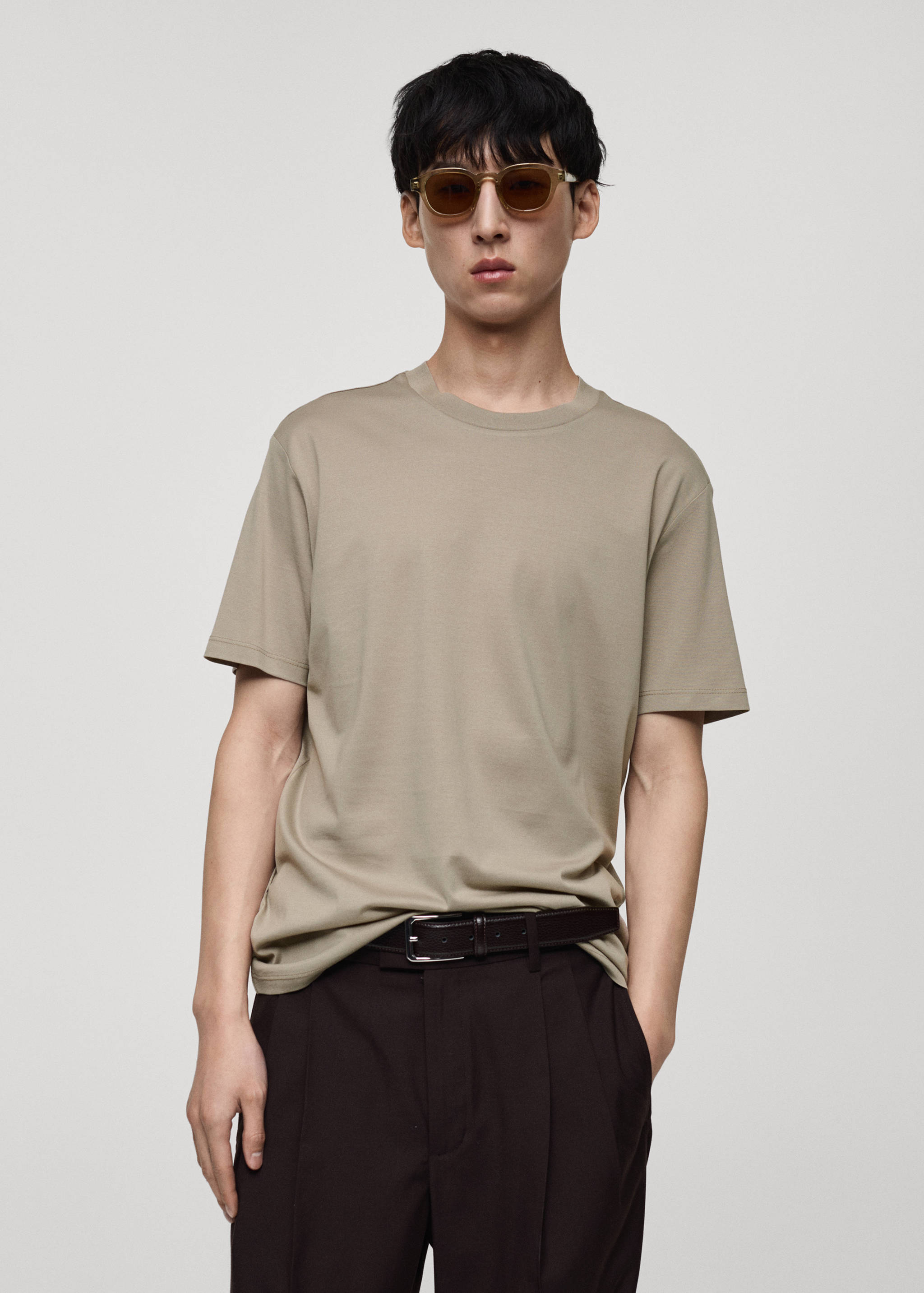 100% cotton T-shirt regular fit - Medium plane