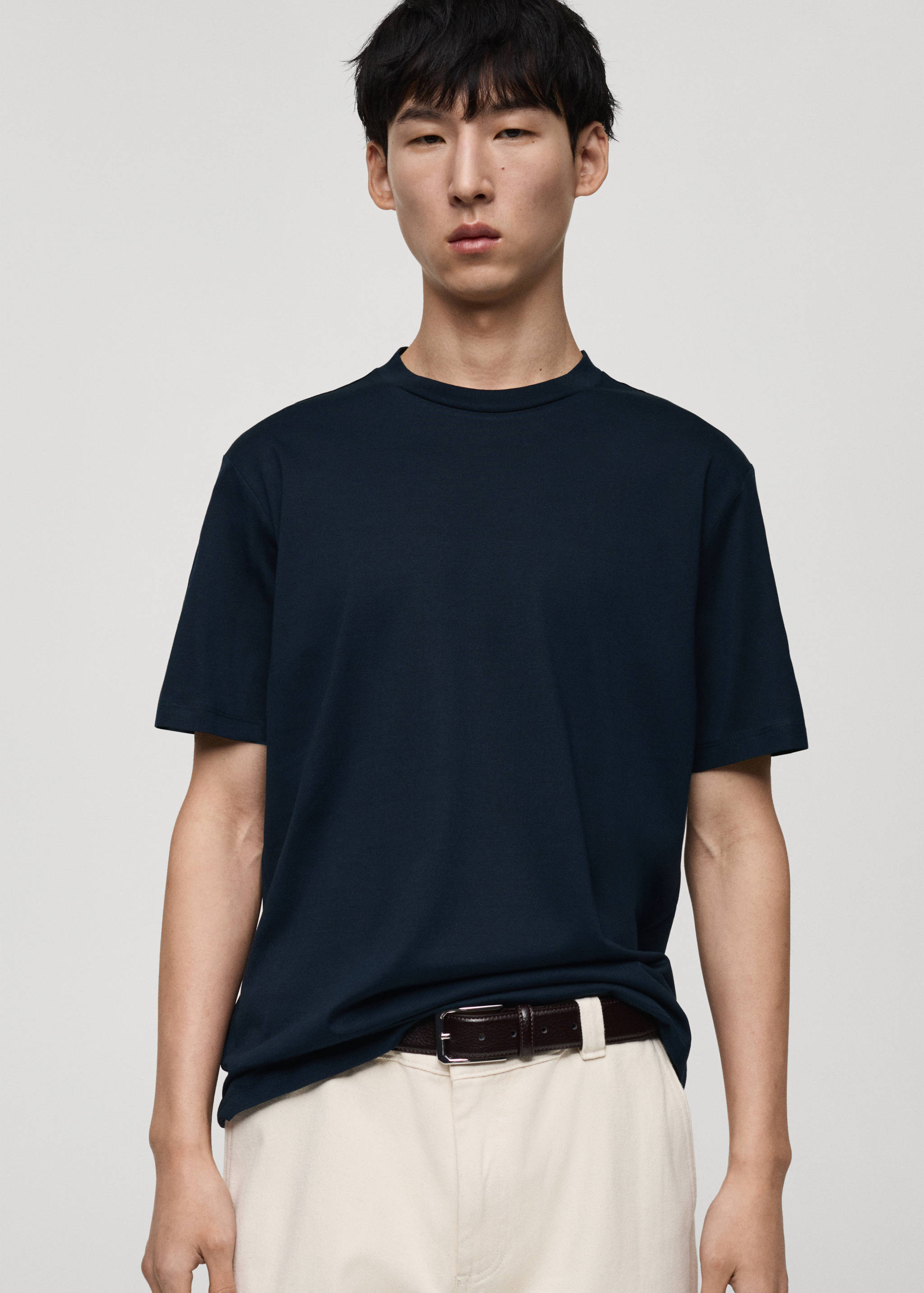 100% cotton T-shirt regular fit - Medium plane