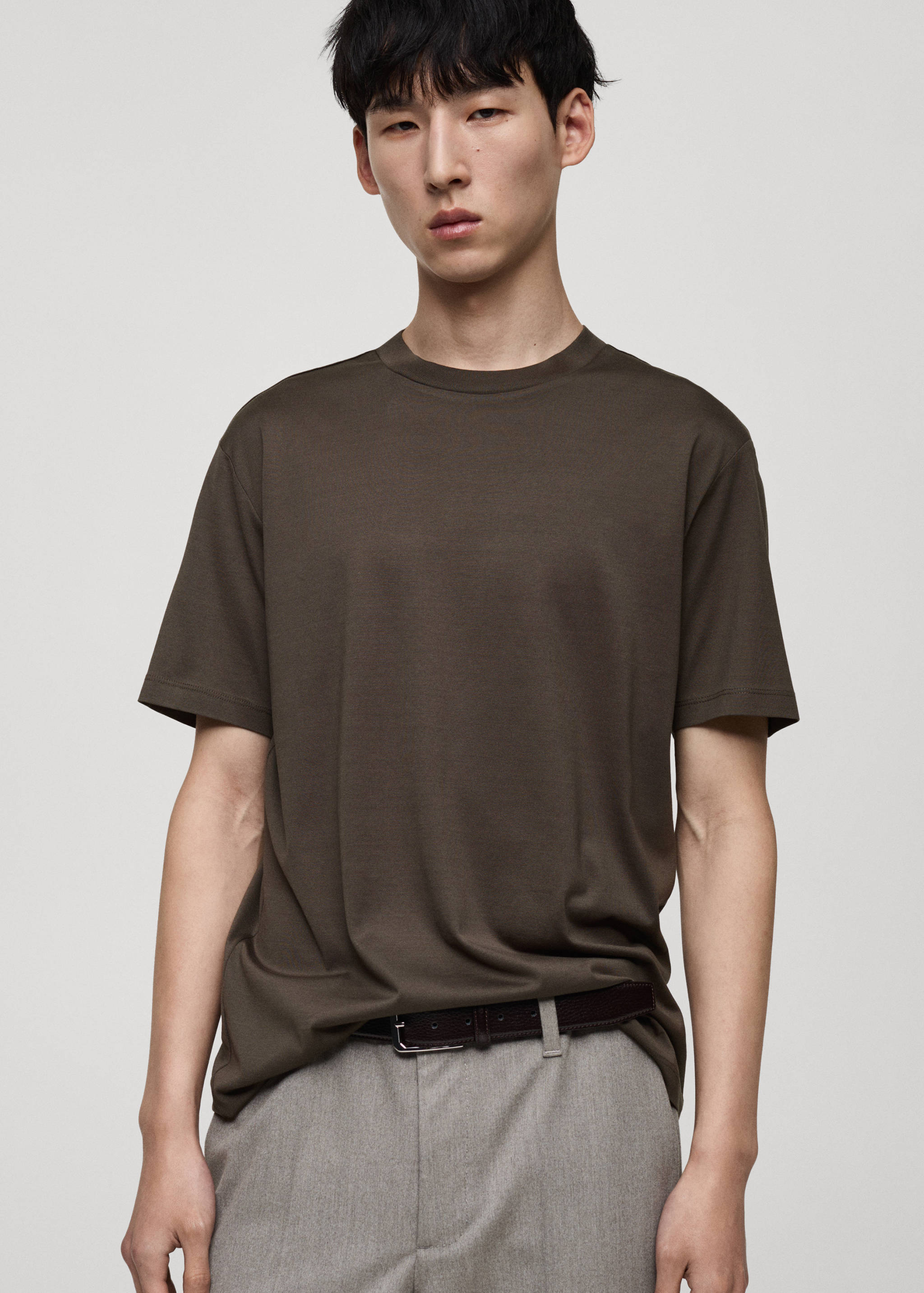 100% cotton T-shirt regular fit - Medium plane