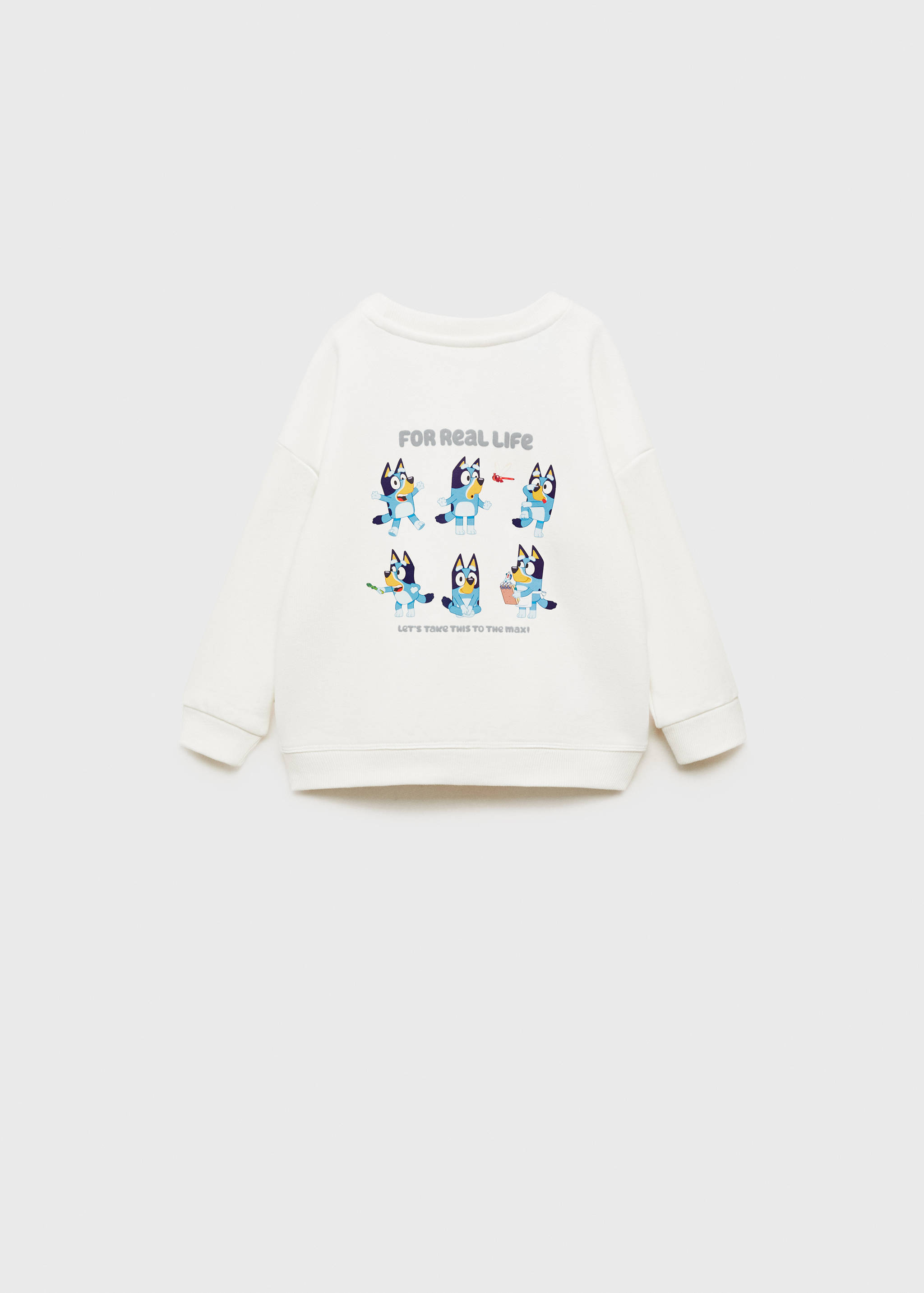 Sweatshirt com estampado do Bluey - Verso do artigo