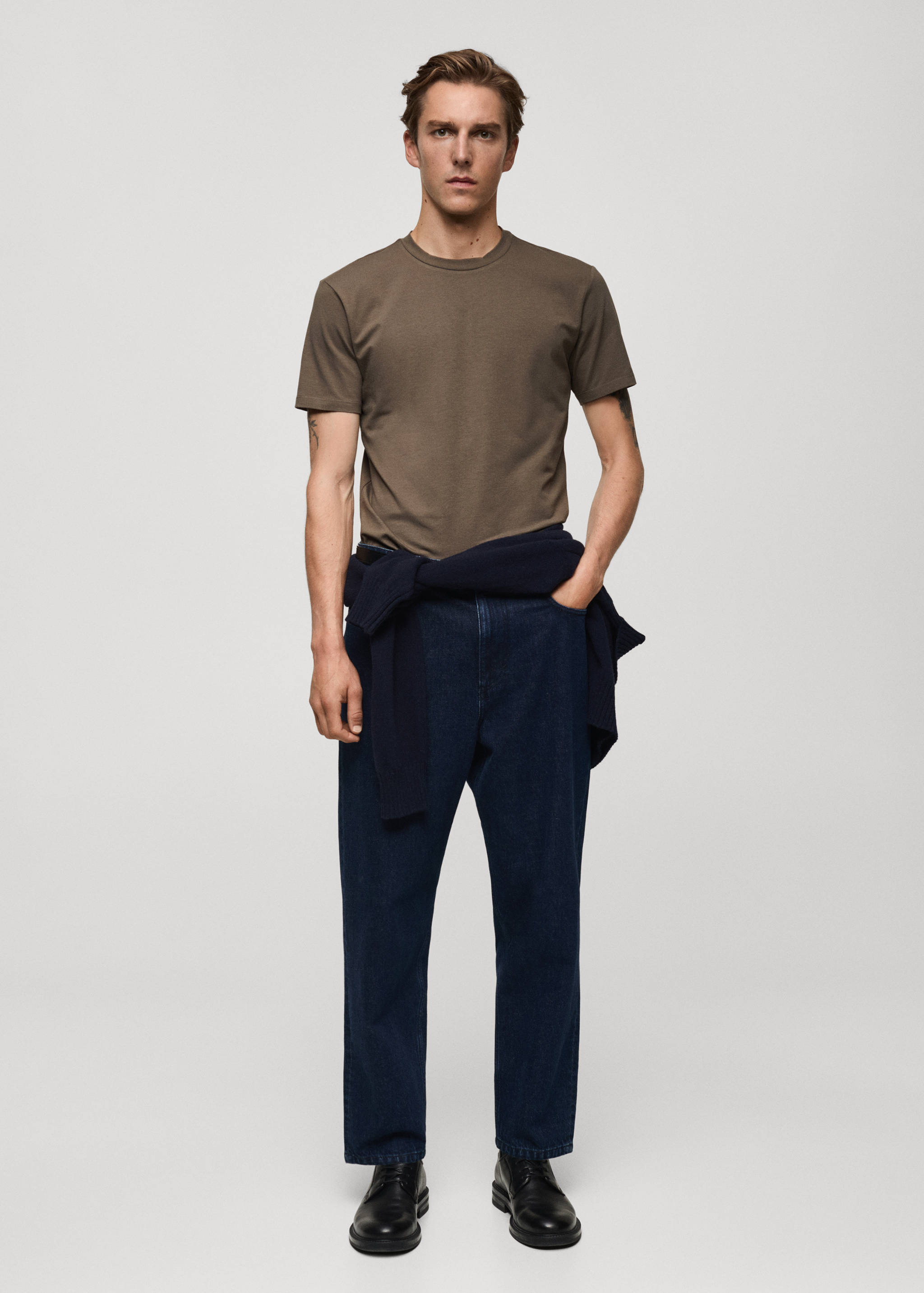 T-shirt coton stretch - Plan général