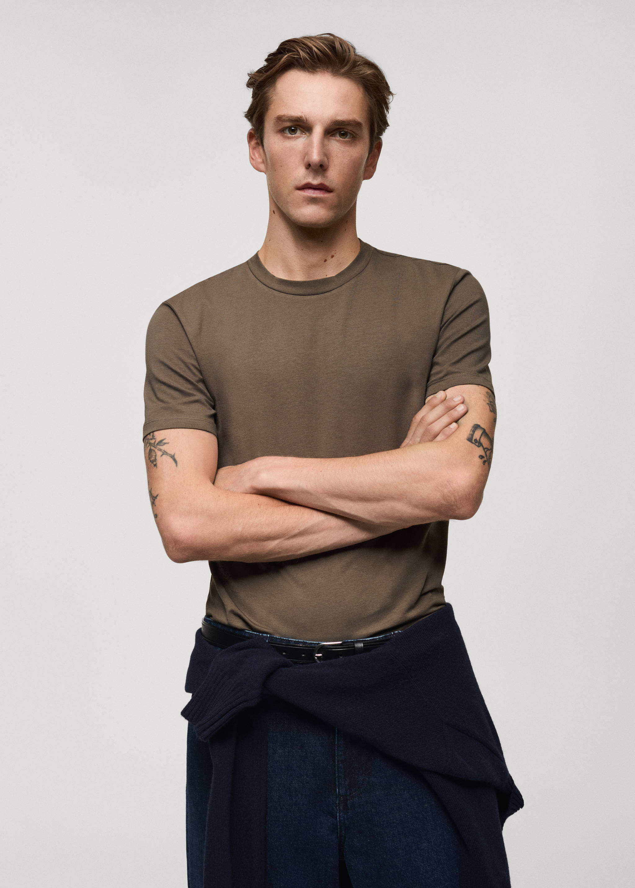 T-shirt coton stretch - Plan moyen