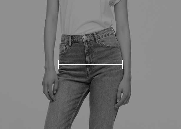 Mät höftomkretsen i höjd med dess bredaste parti.