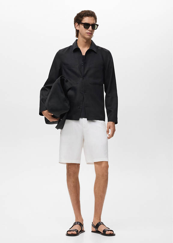 Men's beach look.