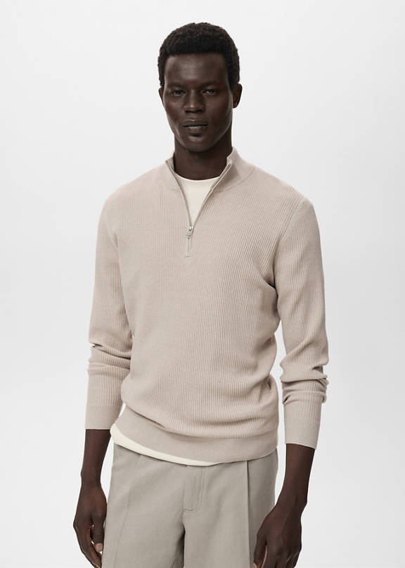 Men's turtleneck sweater outfit.